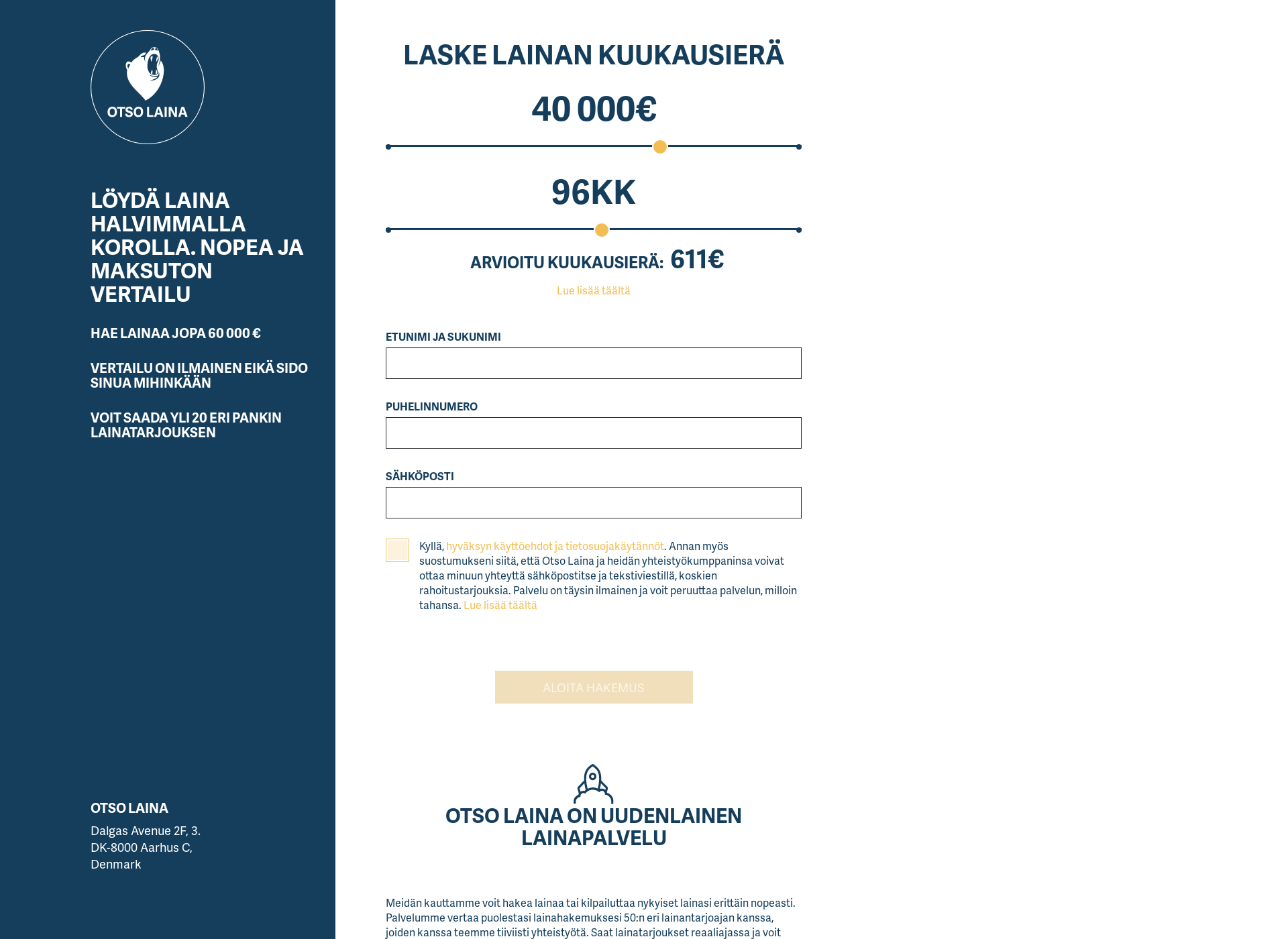 Screenshot for otsolaina.fi