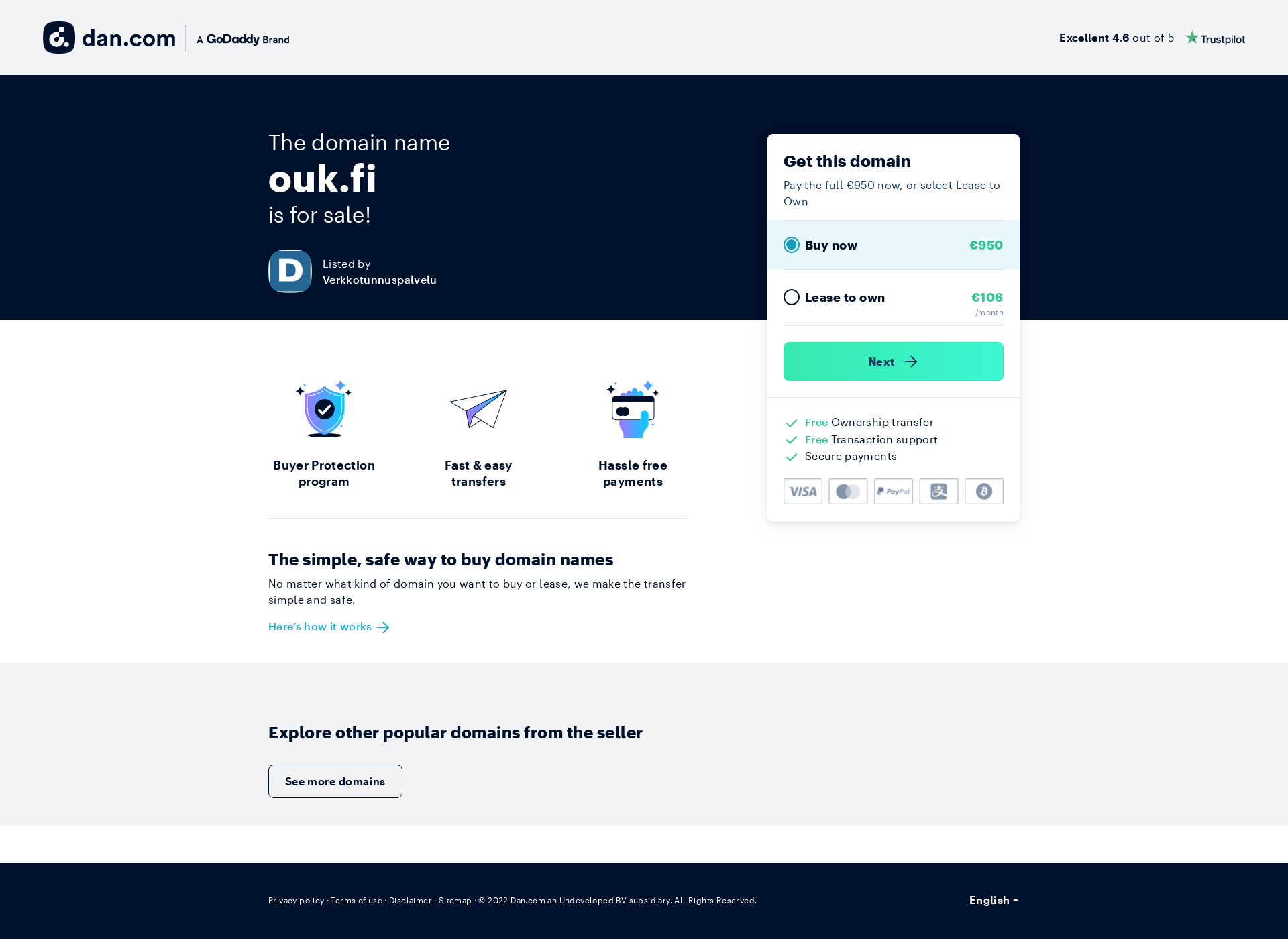 Screenshot for ouk.fi
