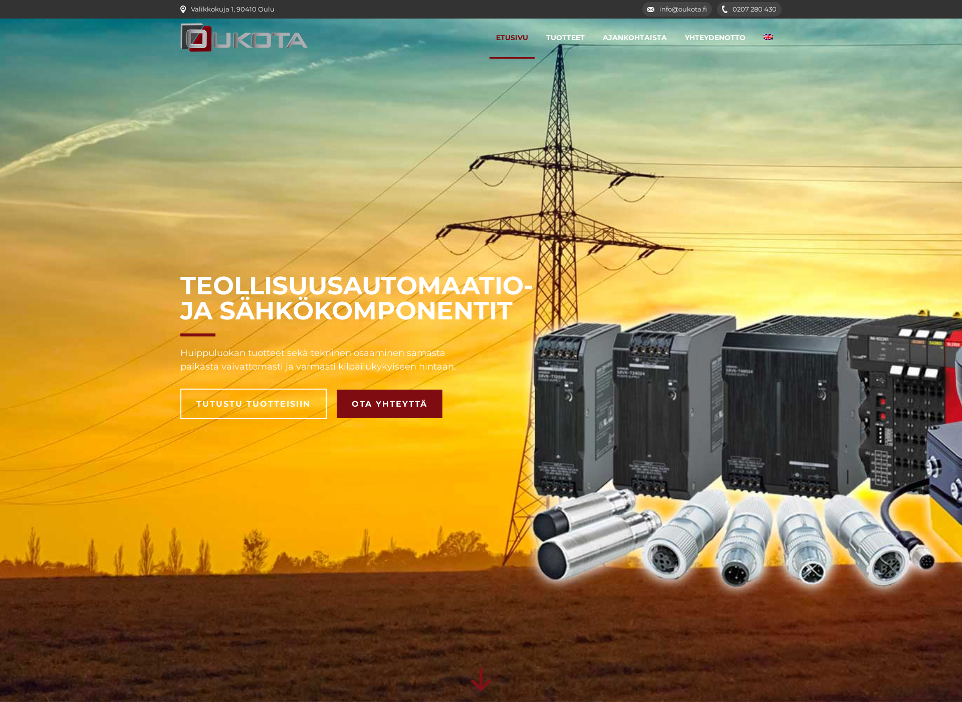 Screenshot for oukota.fi