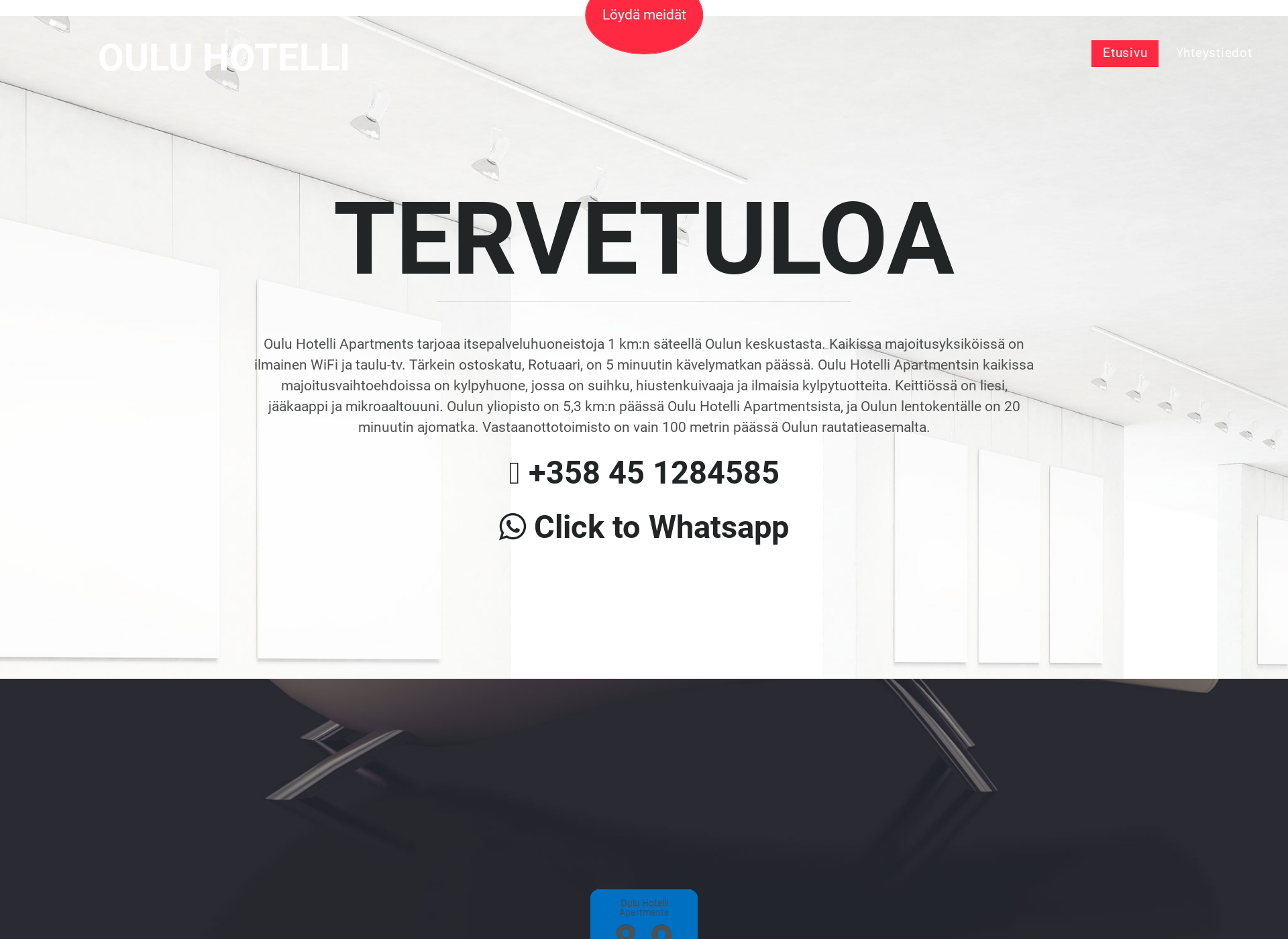 Skärmdump för ouluhotelli.fi