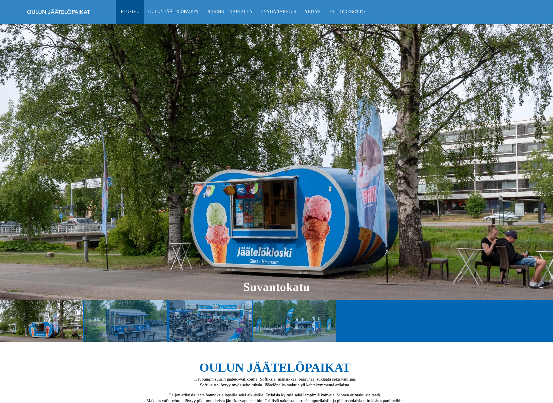 Screenshot for oulunjaatelopaikat.fi