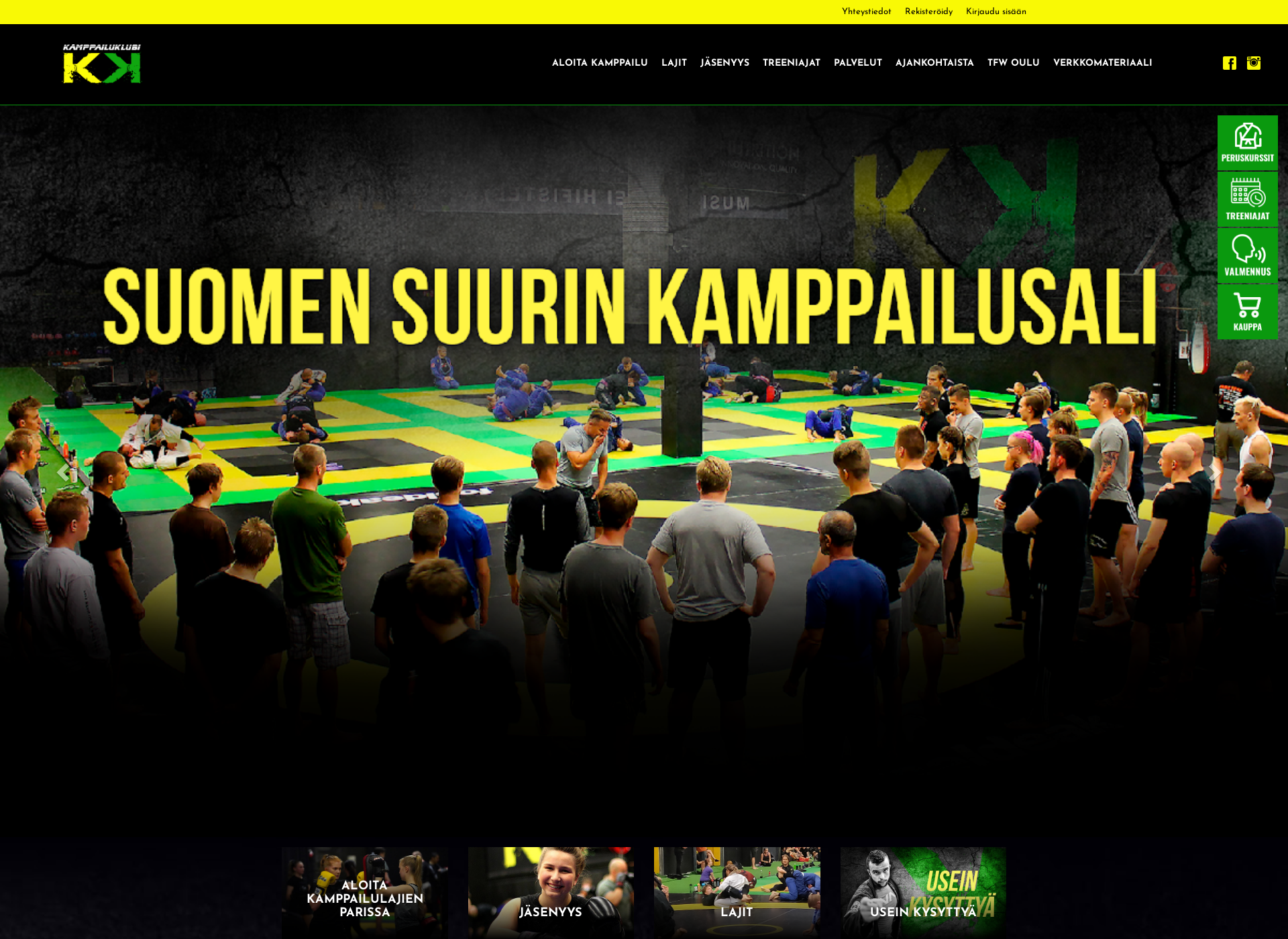 Screenshot for oulunkamppailuklubi.fi