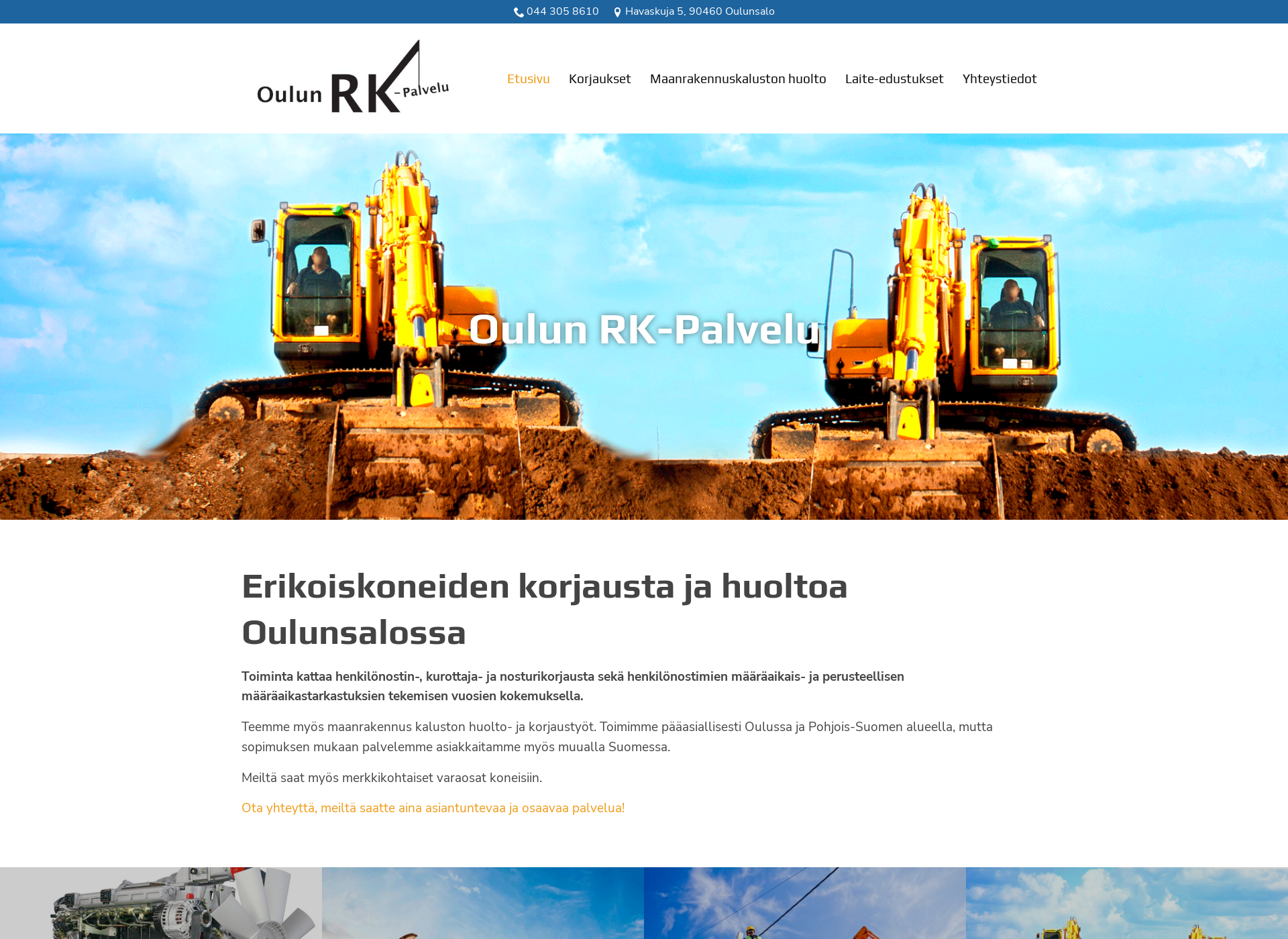 Screenshot for oulunrkpalvelu.fi