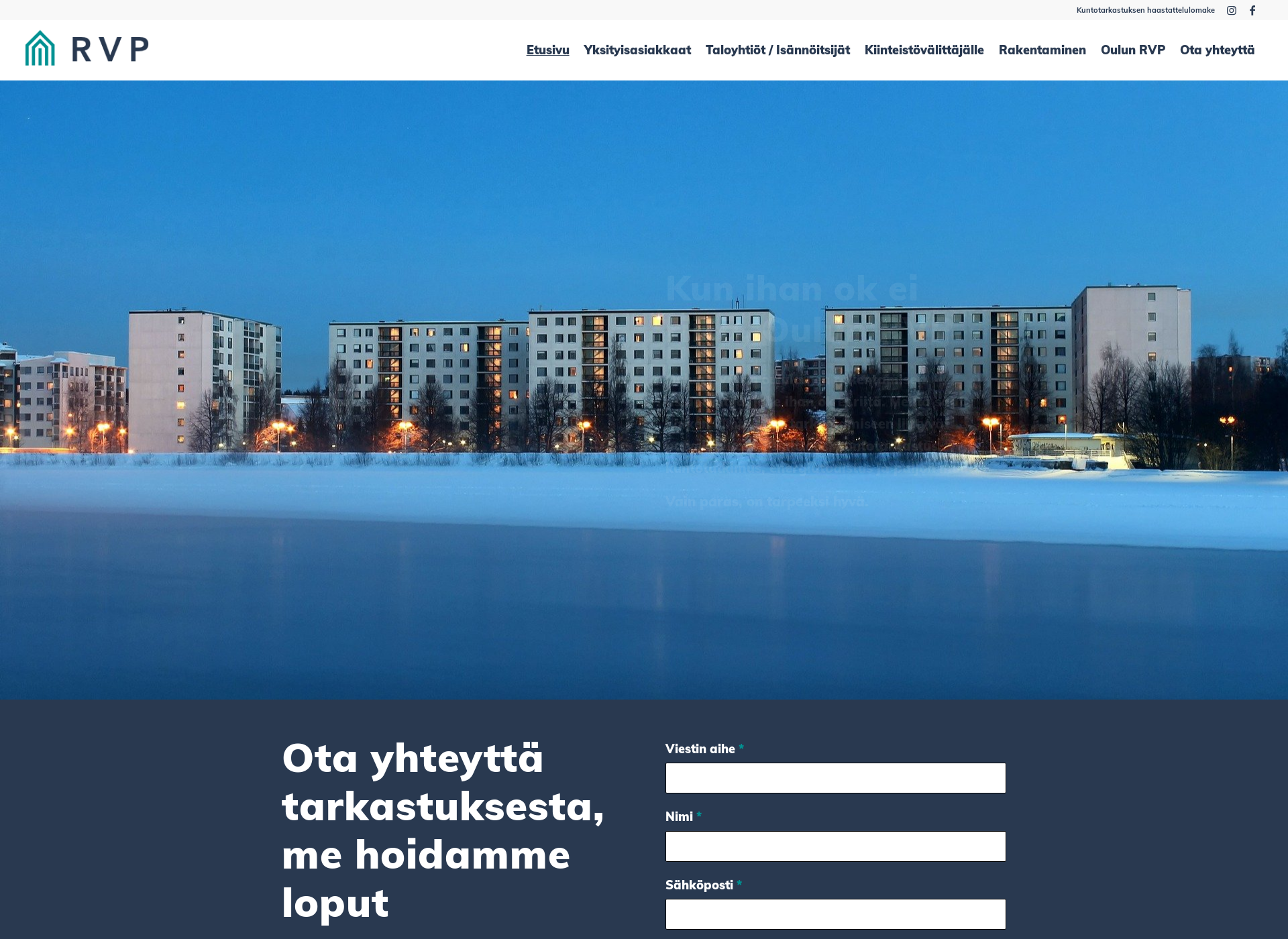 Screenshot for oulunrvp.fi