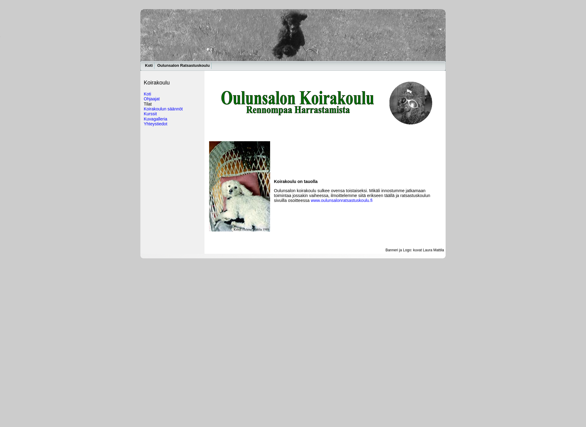 Screenshot for oulunsalonkoirakoulu.fi