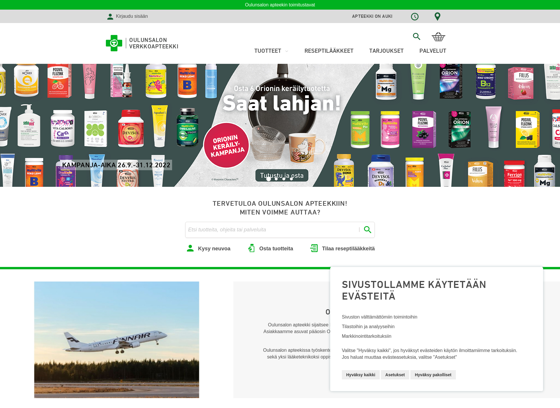 Screenshot for oulunsalonverkkoapteekki.fi