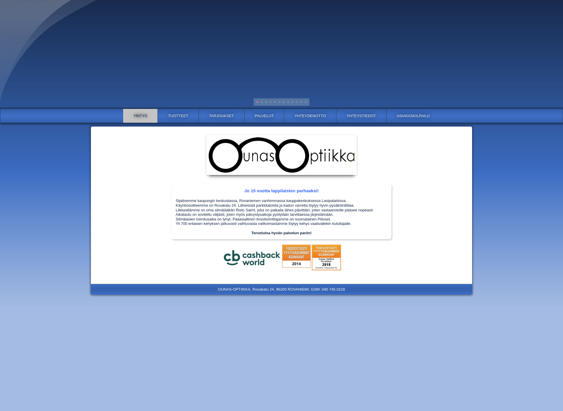 Screenshot for ounas-optiikka.fi