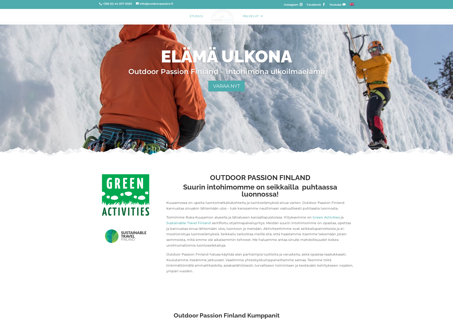 Skärmdump för outdoorpassion.fi