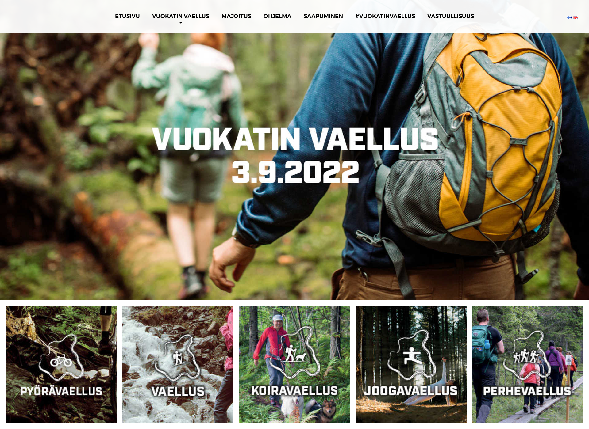 Skärmdump för outdoorweekend.fi