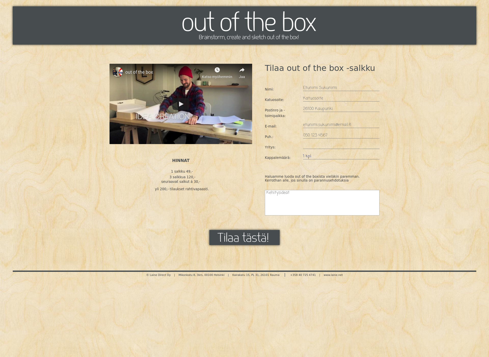 Screenshot for outofthebox.fi