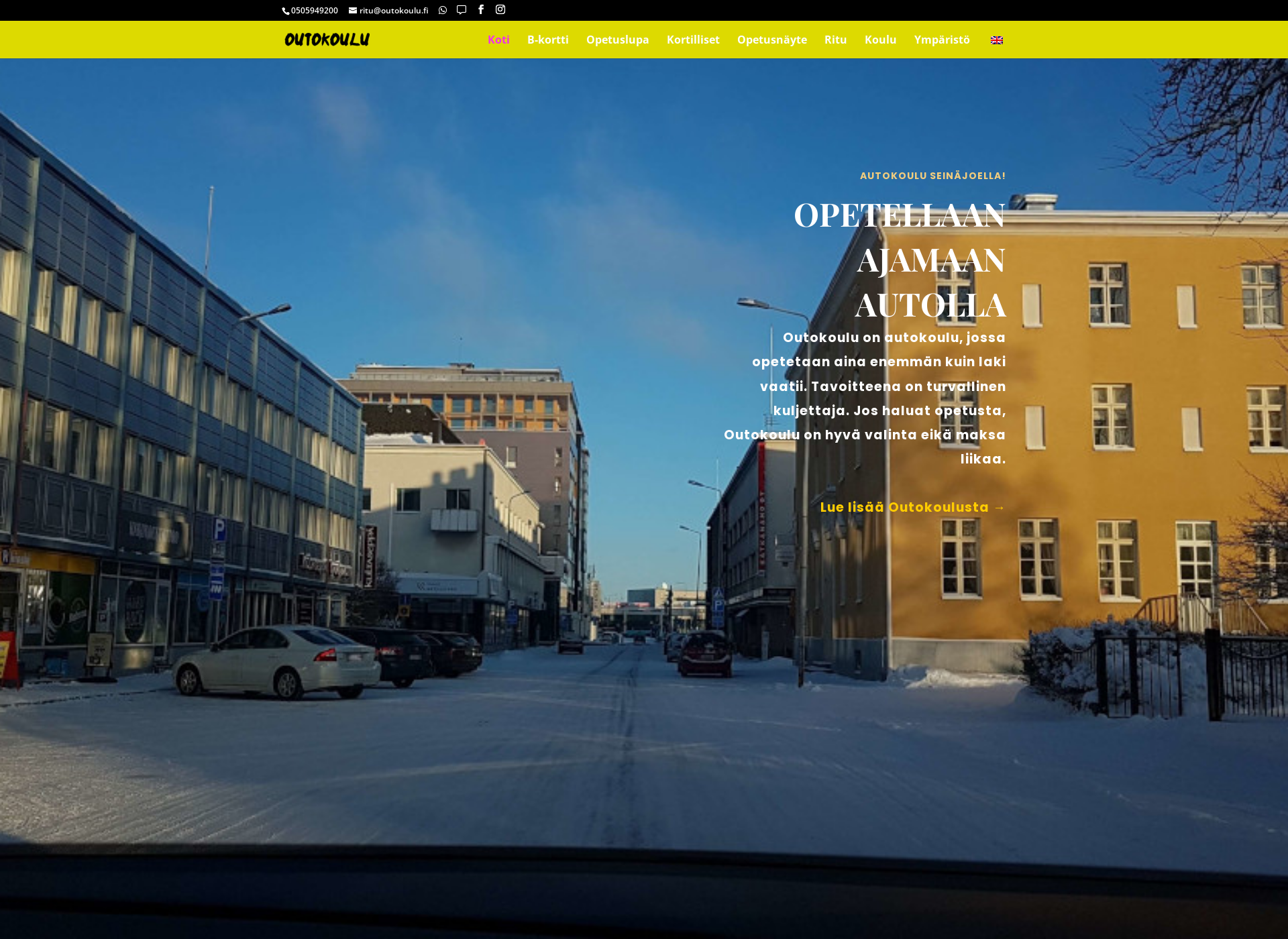 Screenshot for outokoulu.fi