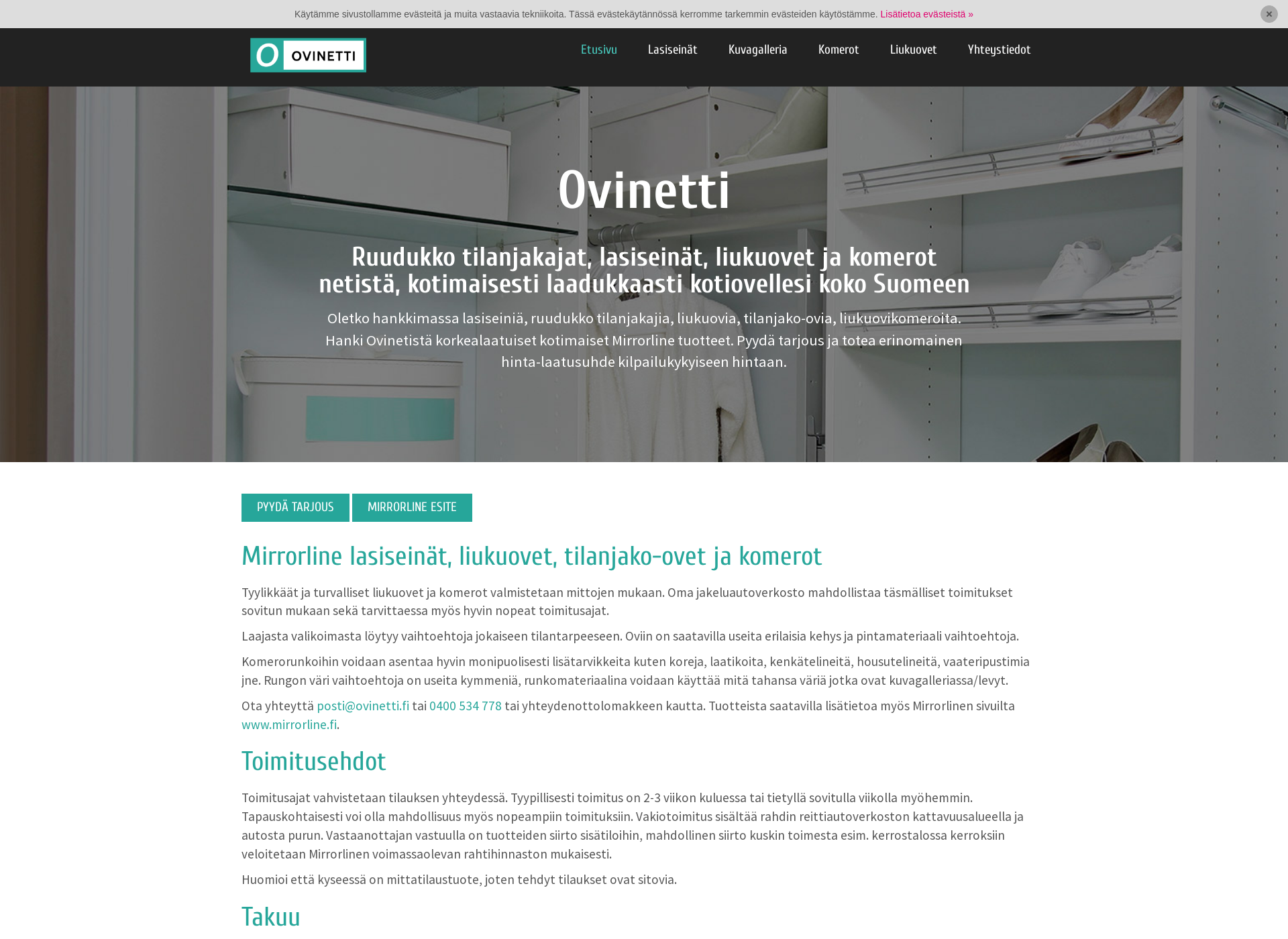 Screenshot for ovinetti.fi