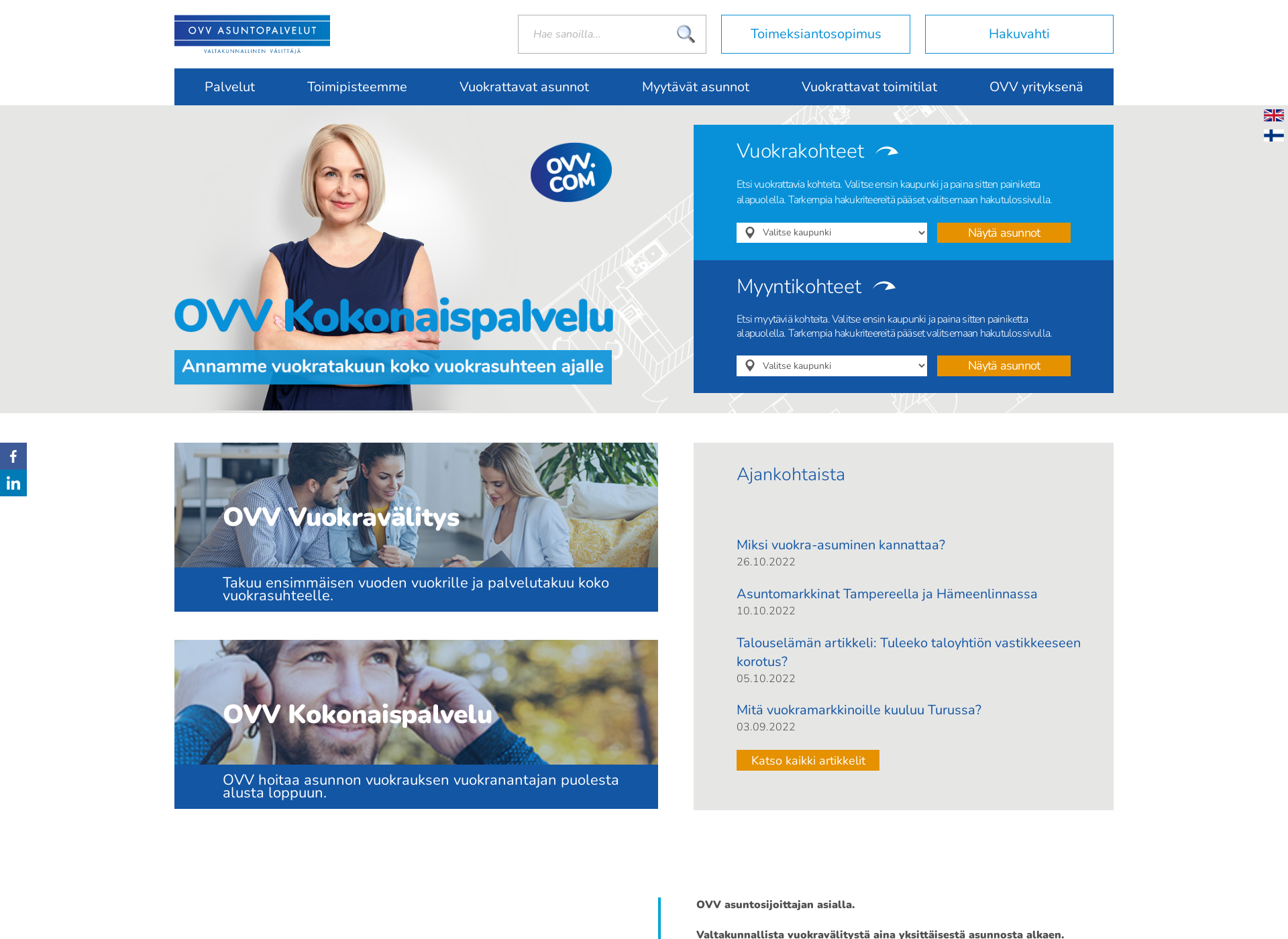 Screenshot for ovv.fi