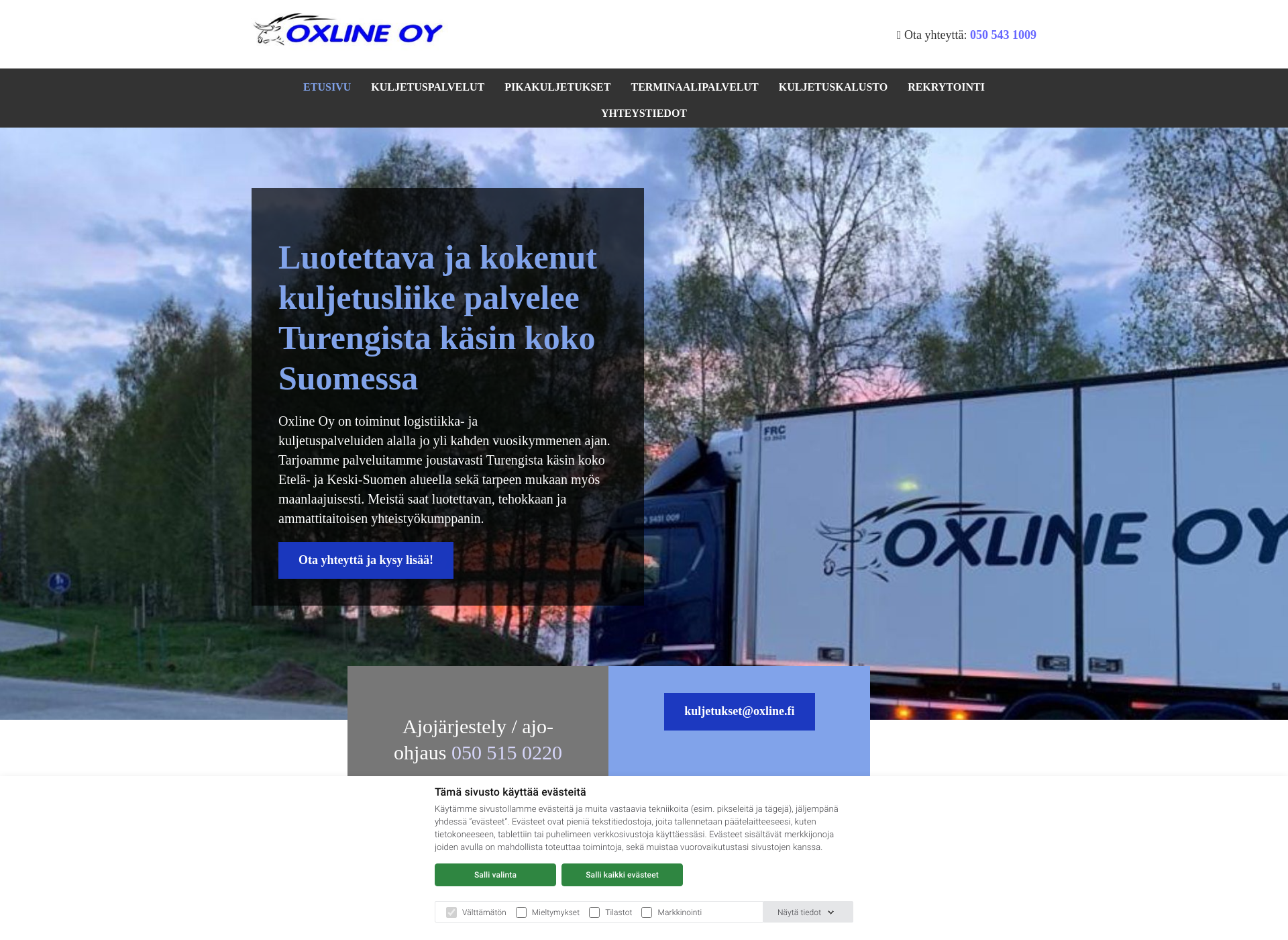 Screenshot for oxline.fi