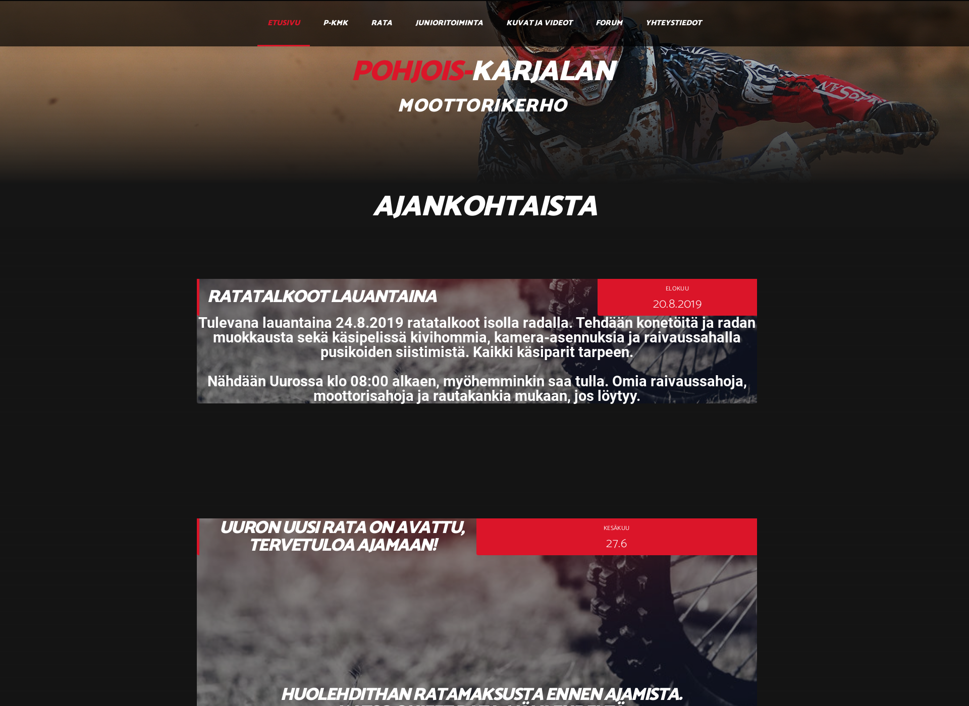 Screenshot for p-kmk.fi