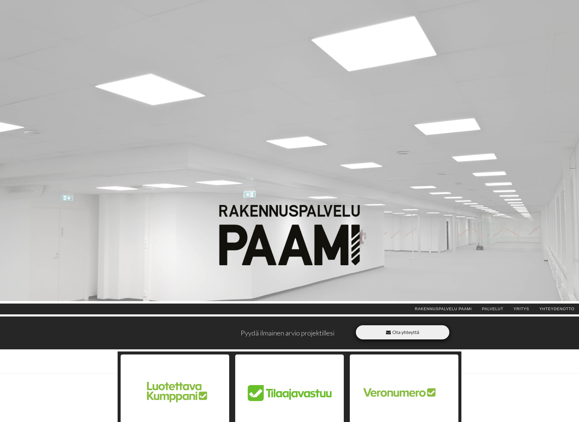 Skärmdump för paami.fi