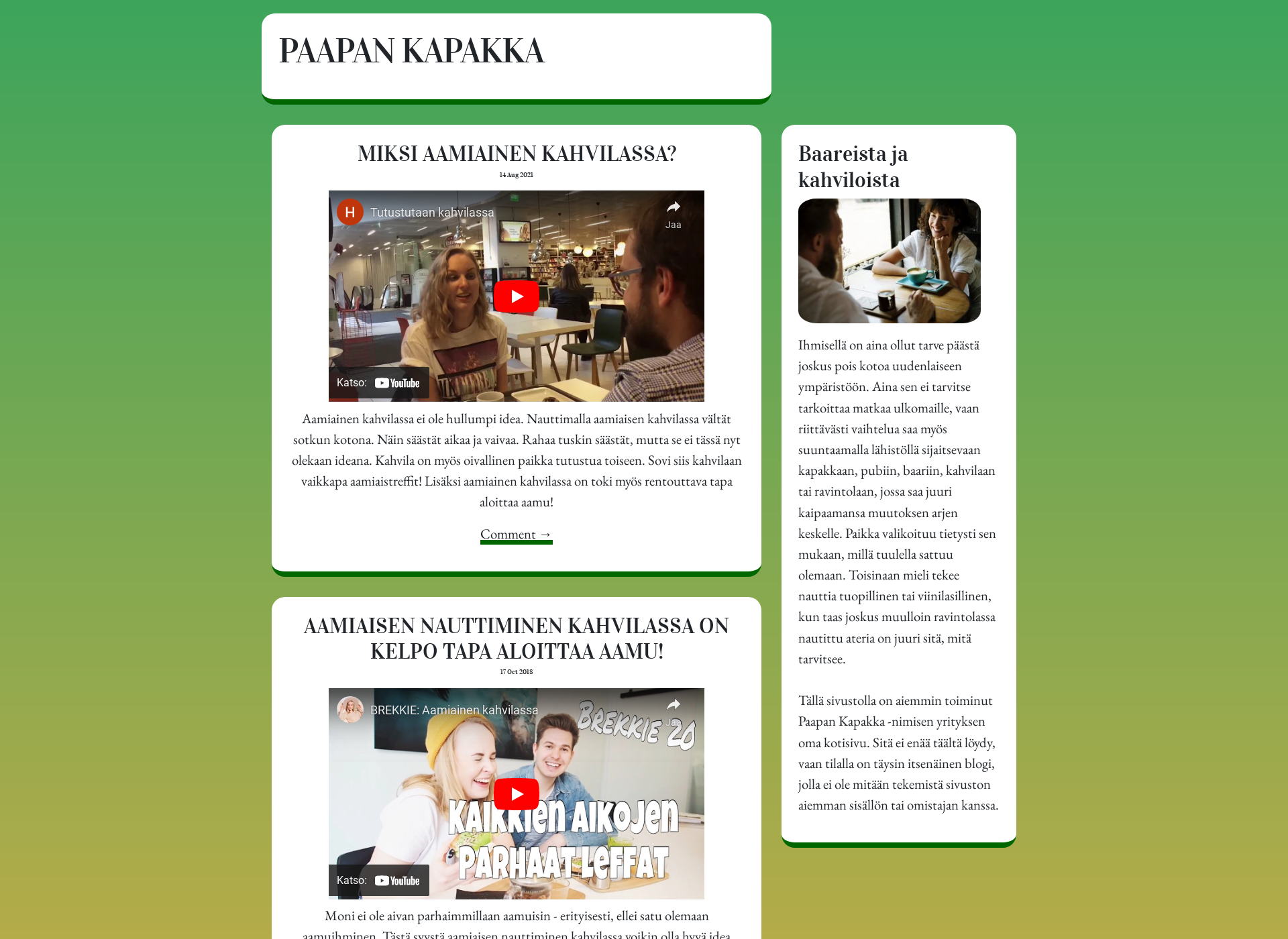 Screenshot for paapankapakka.fi