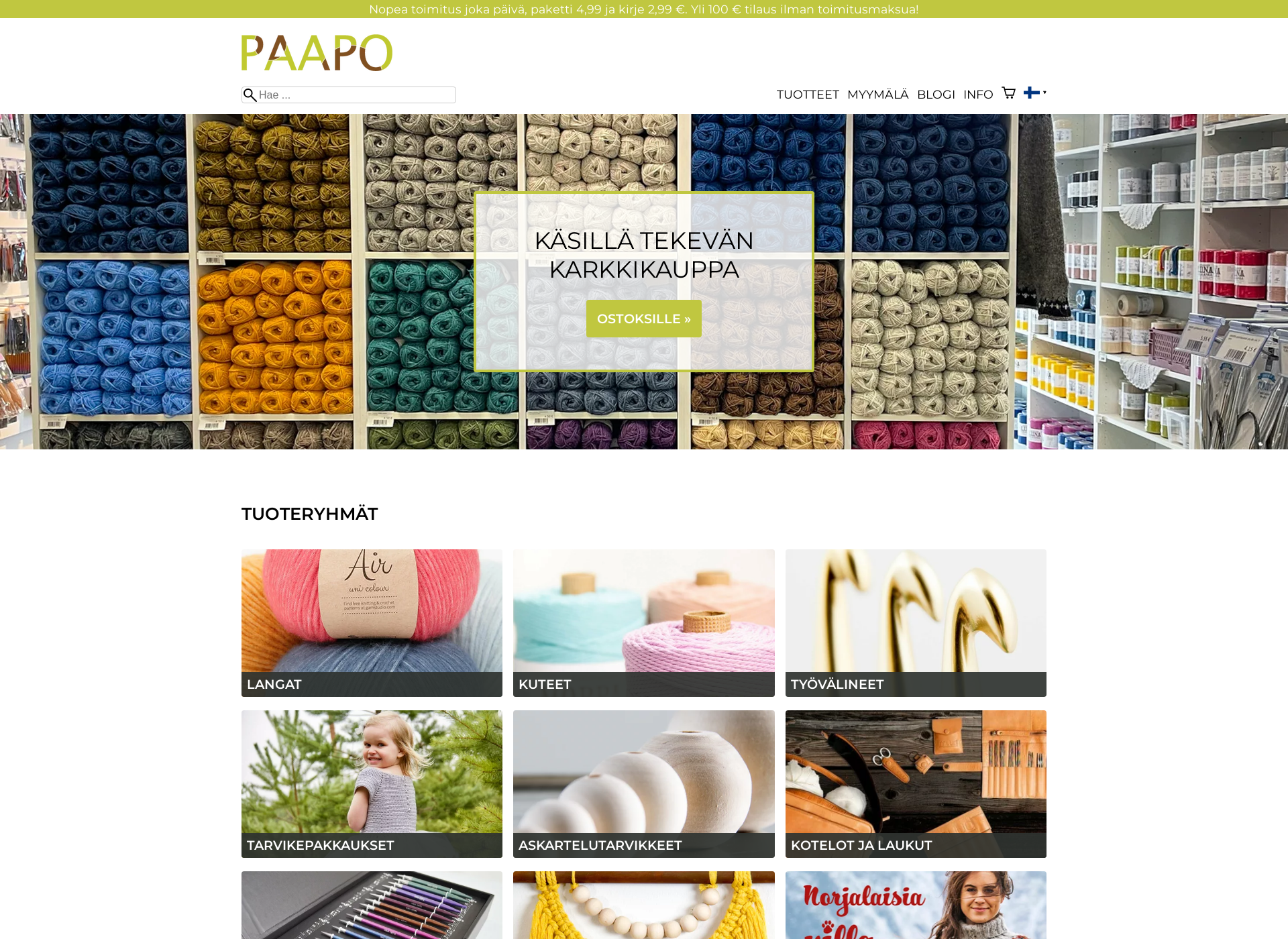Screenshot for paapo.fi