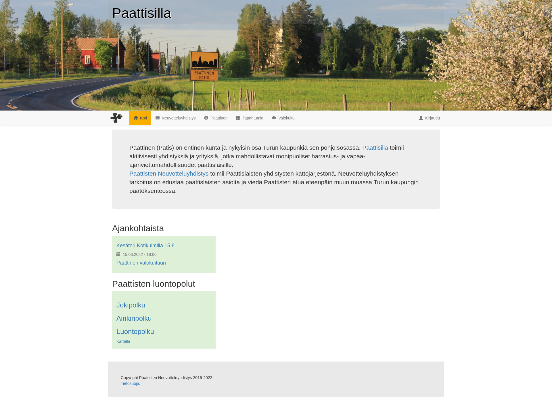 Screenshot for paattisilla.fi