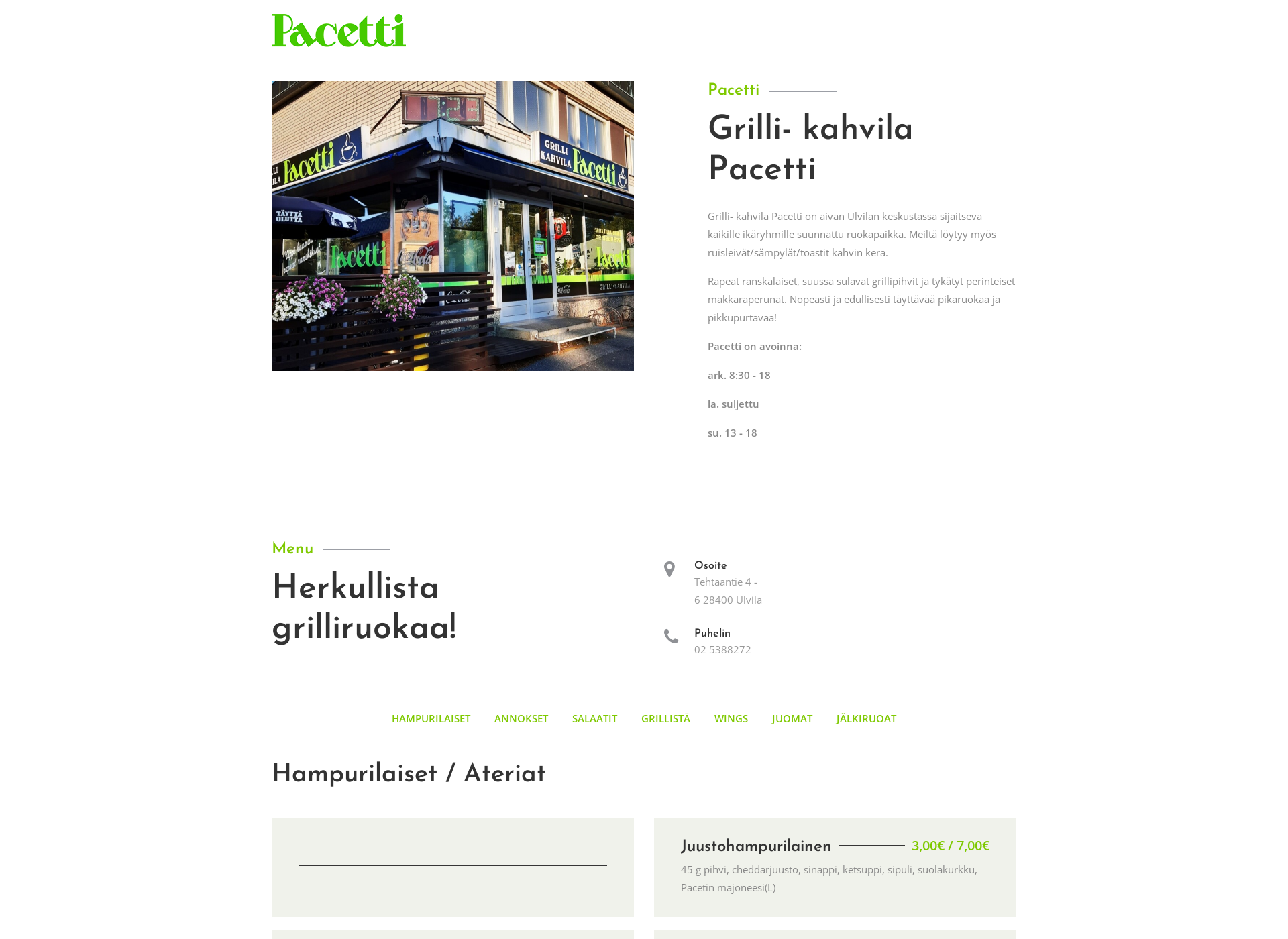 Screenshot for pacetti.fi