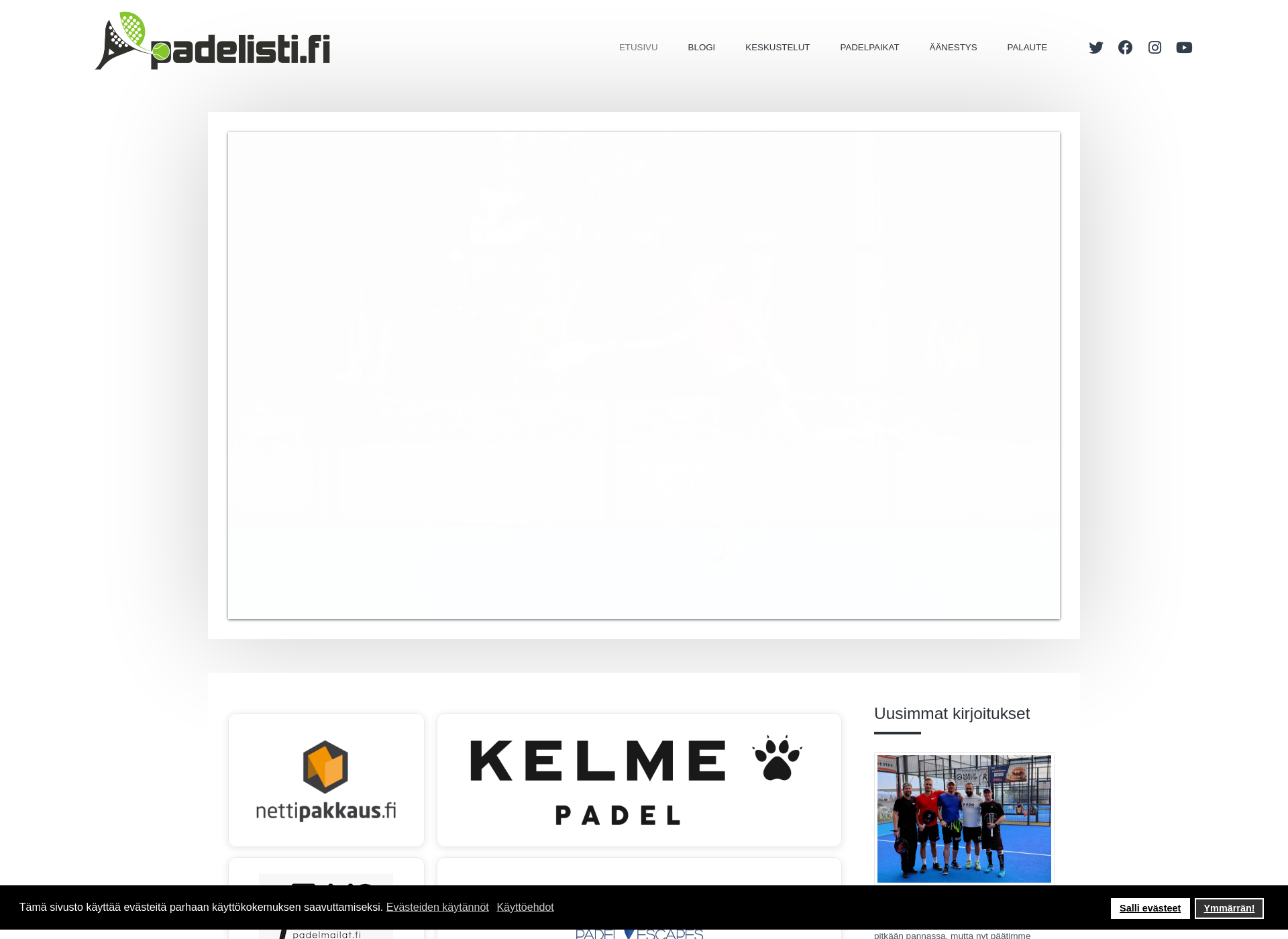 Screenshot for padelisti.fi