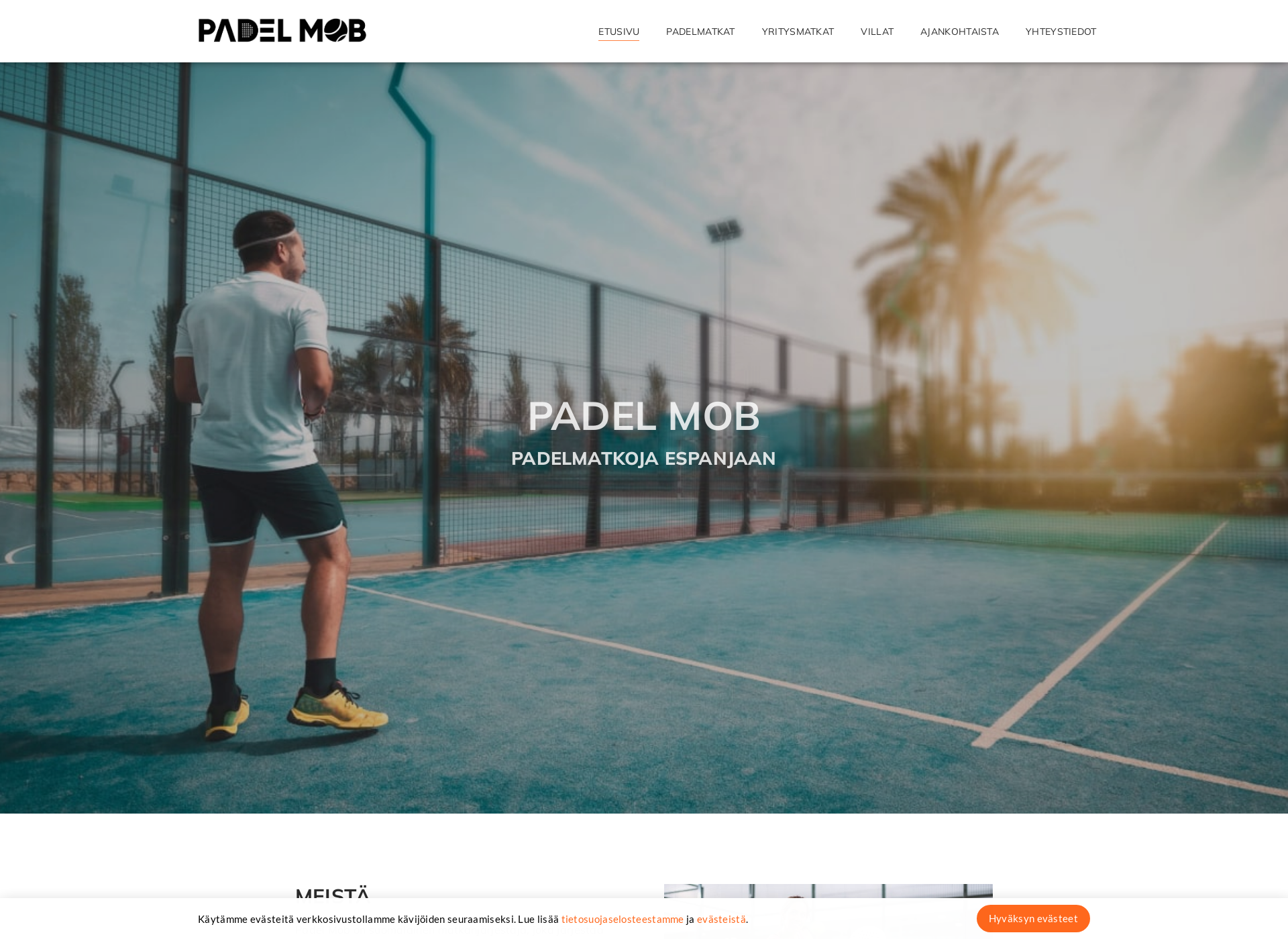 Screenshot for padelmob.fi