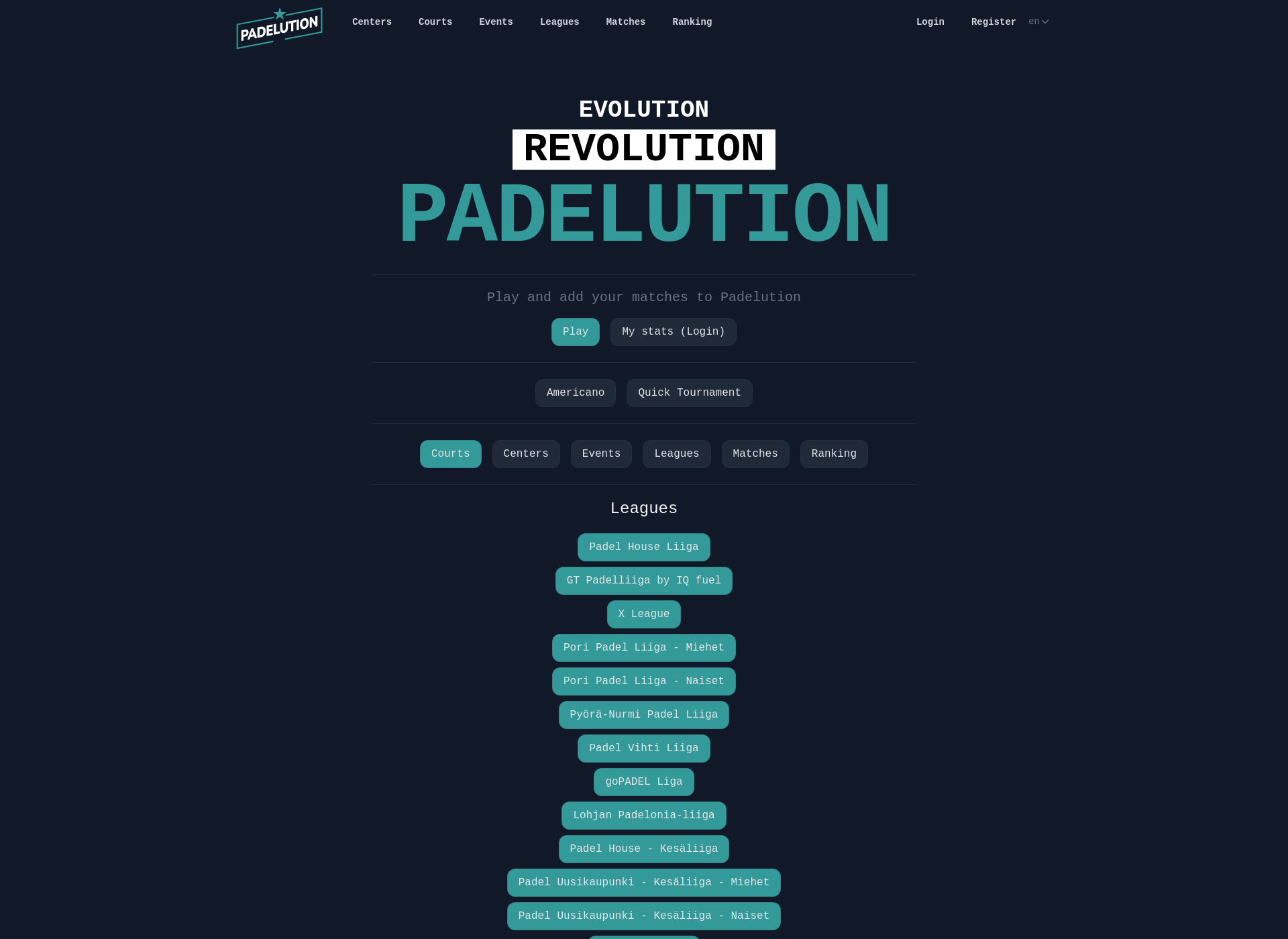 Screenshot for padelution.com