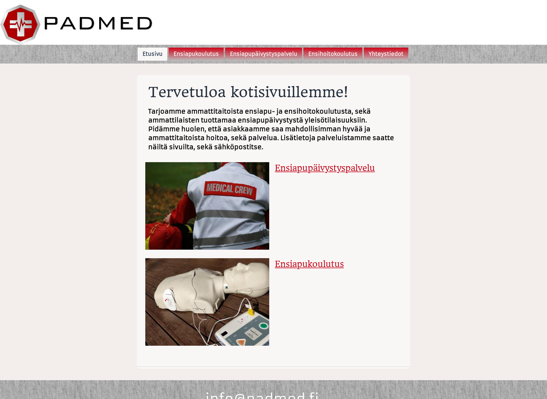 Screenshot for padmed.fi