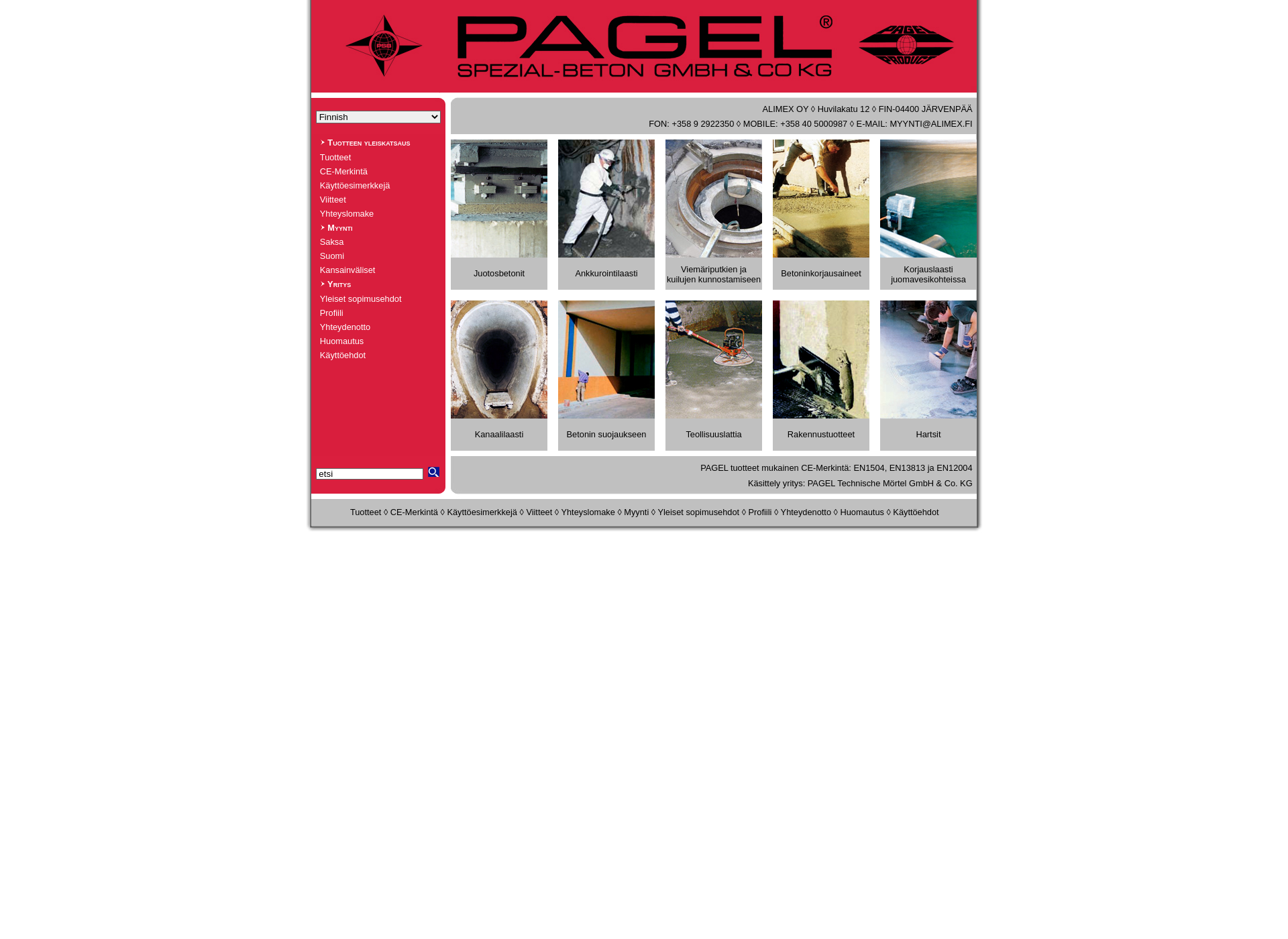 Screenshot for pagel.fi