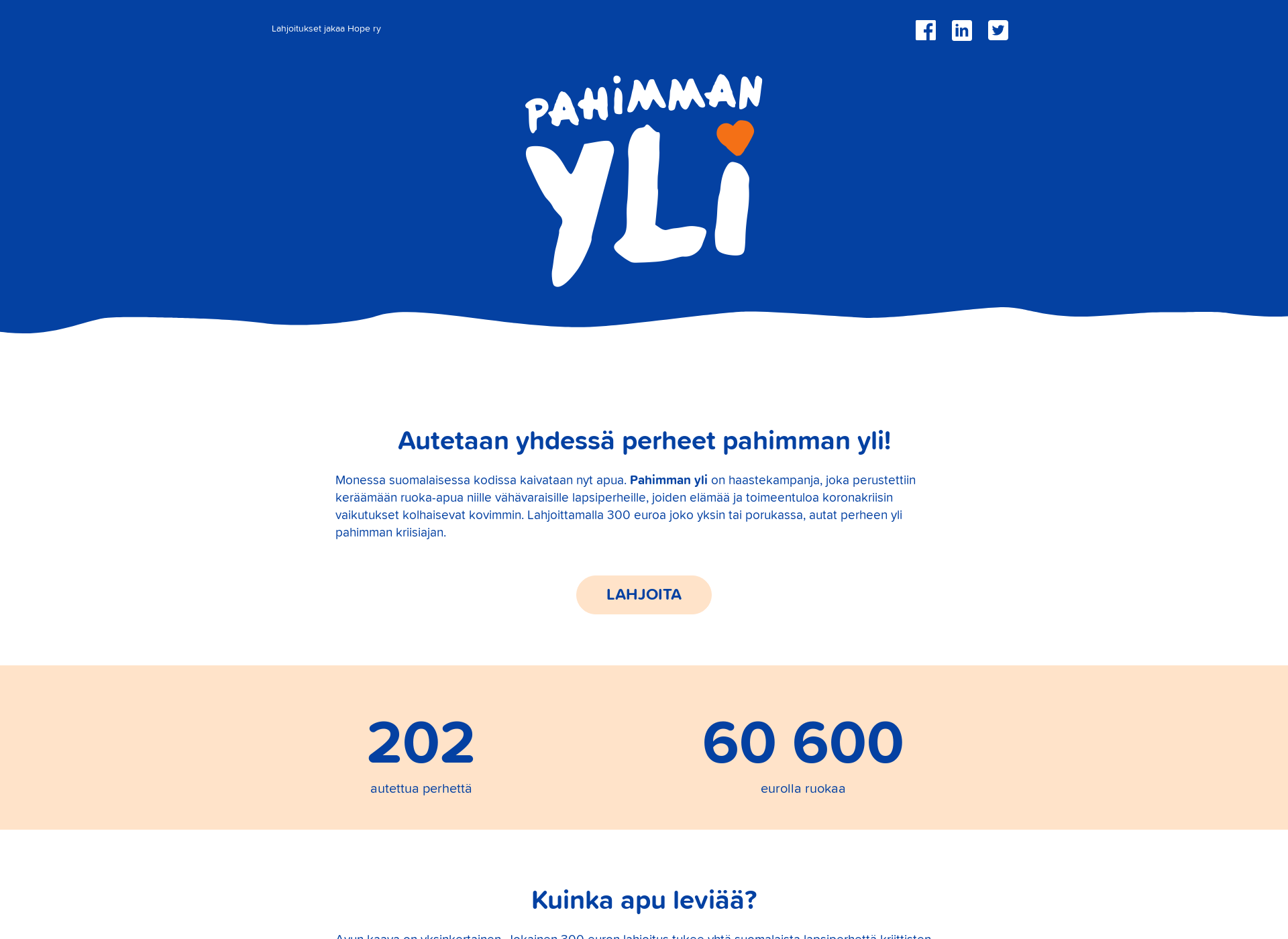 Skärmdump för pahimmanyli.fi