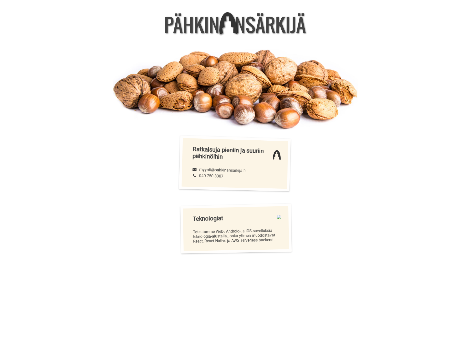 Screenshot for pahkinansarkija.fi