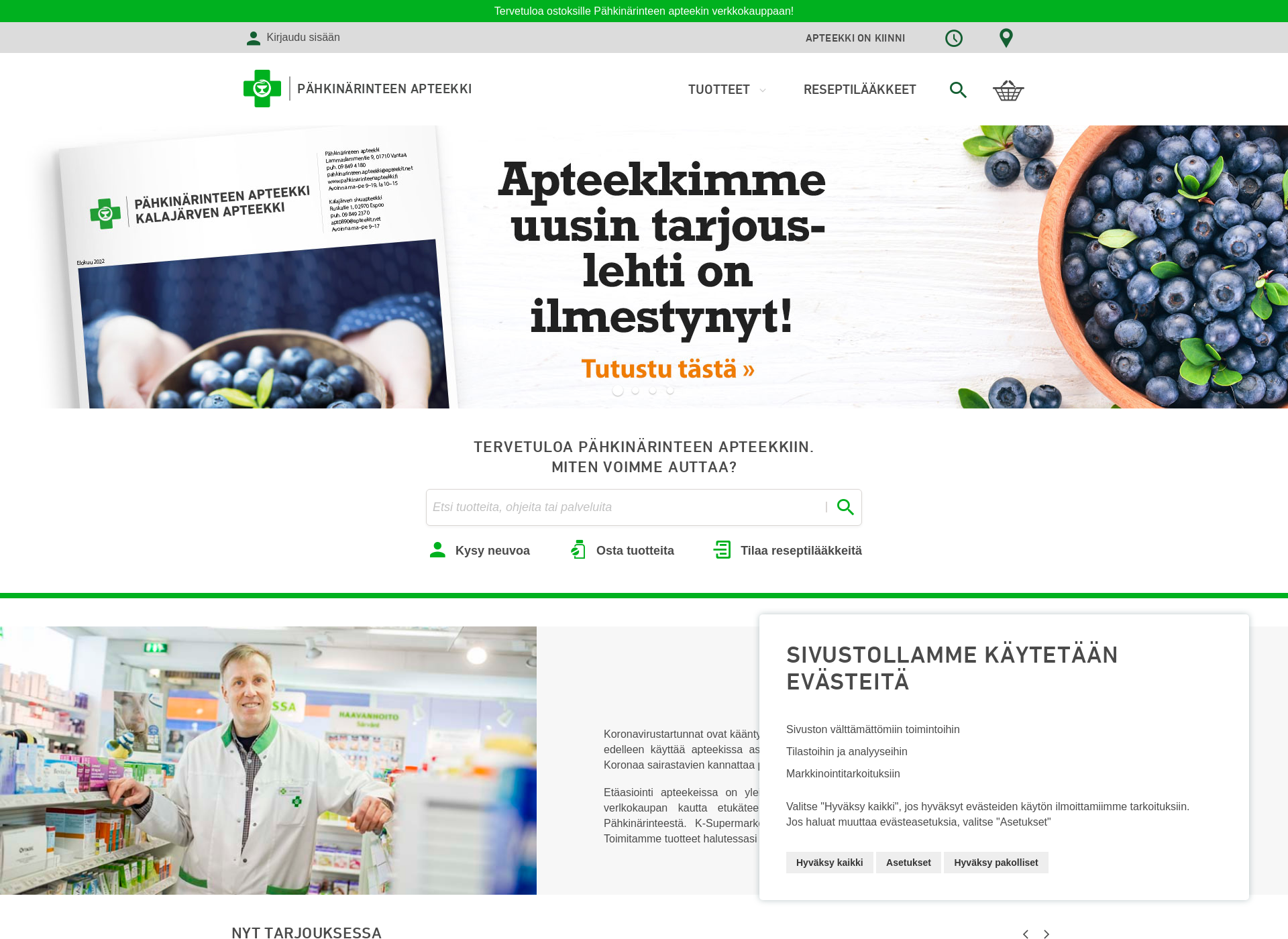 Screenshot for pahkinarinteenapteekki.fi