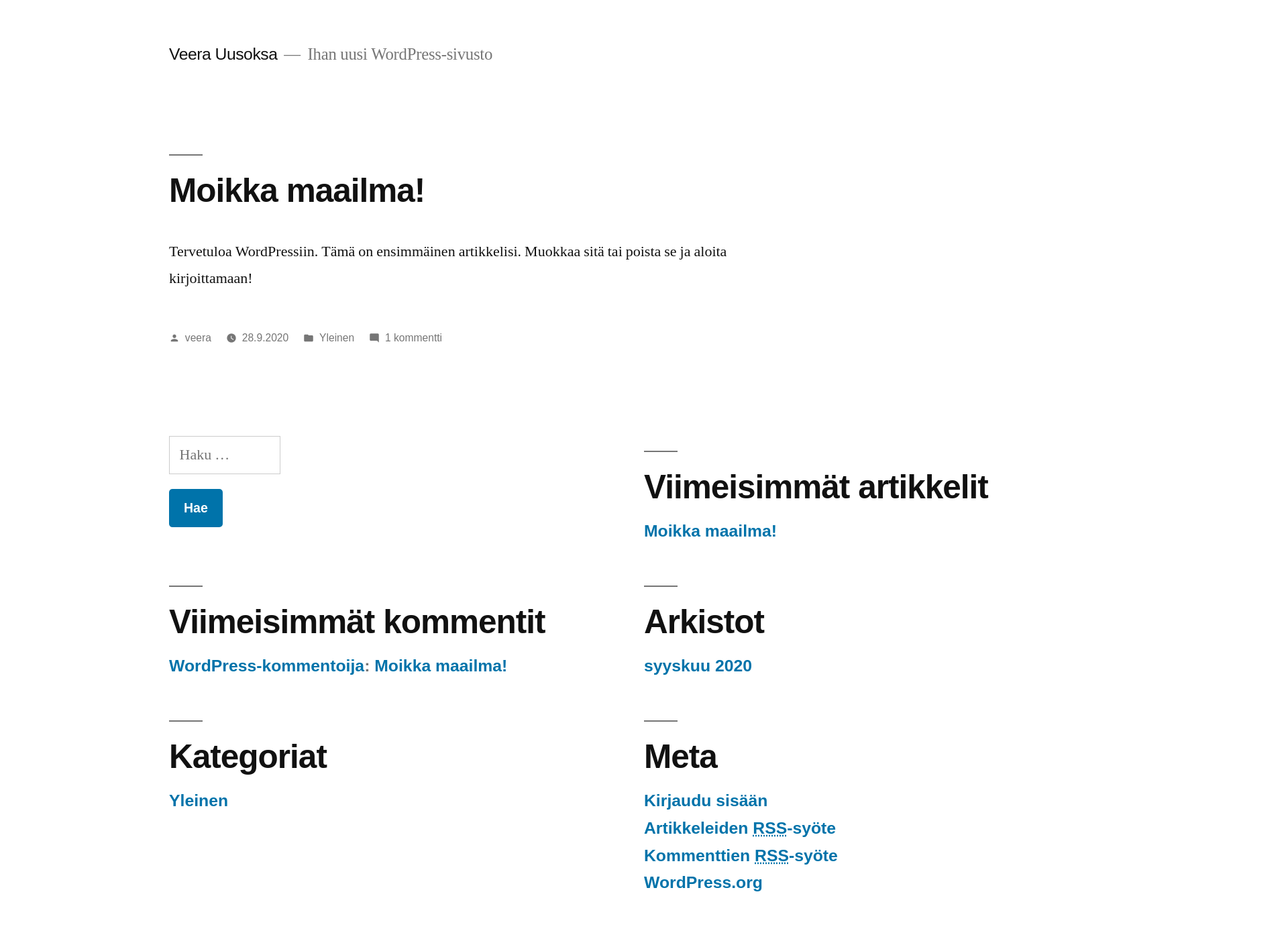 Skärmdump för pahoittelematon.fi