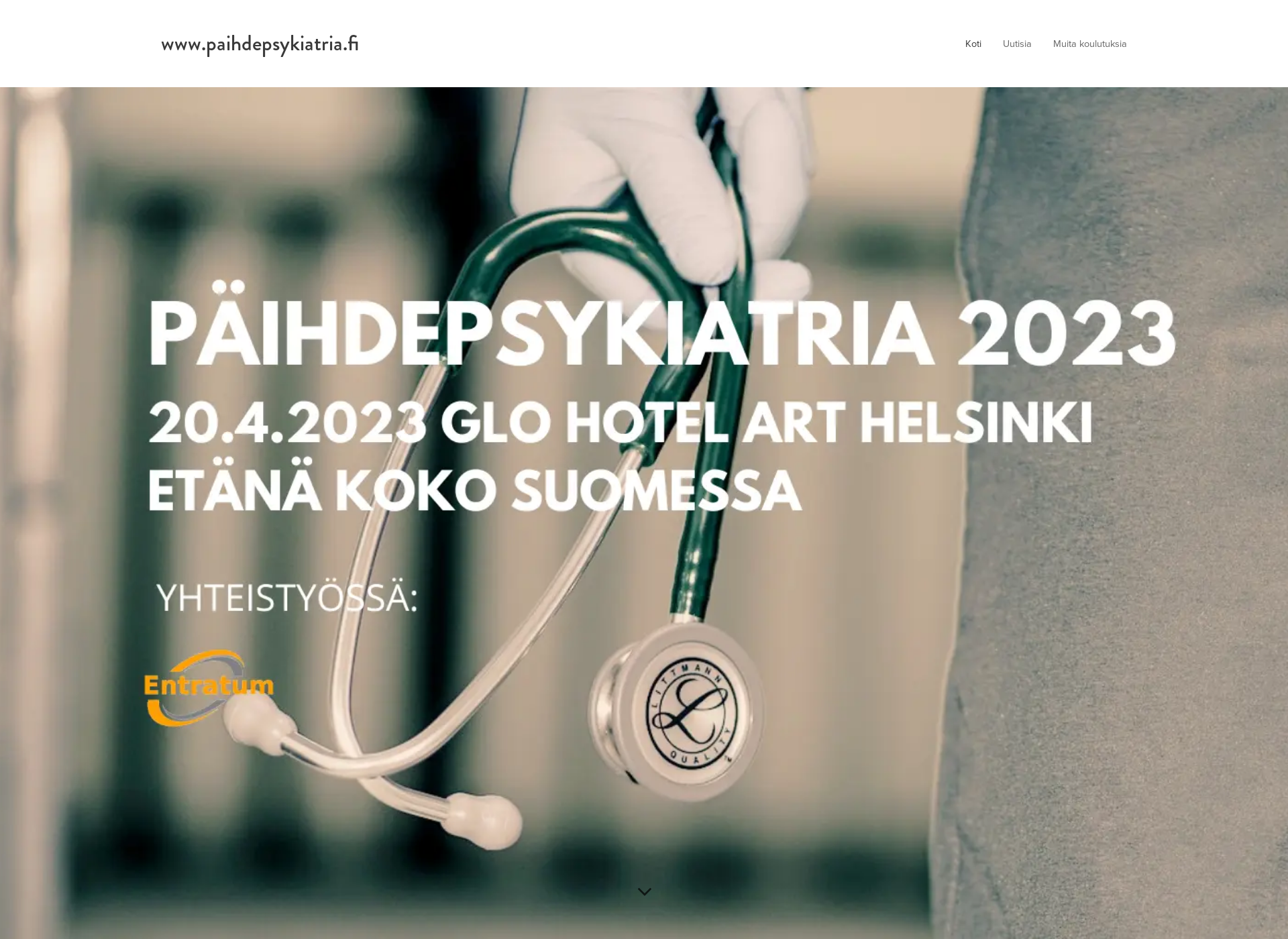 Skärmdump för paihdepsykiatria.fi