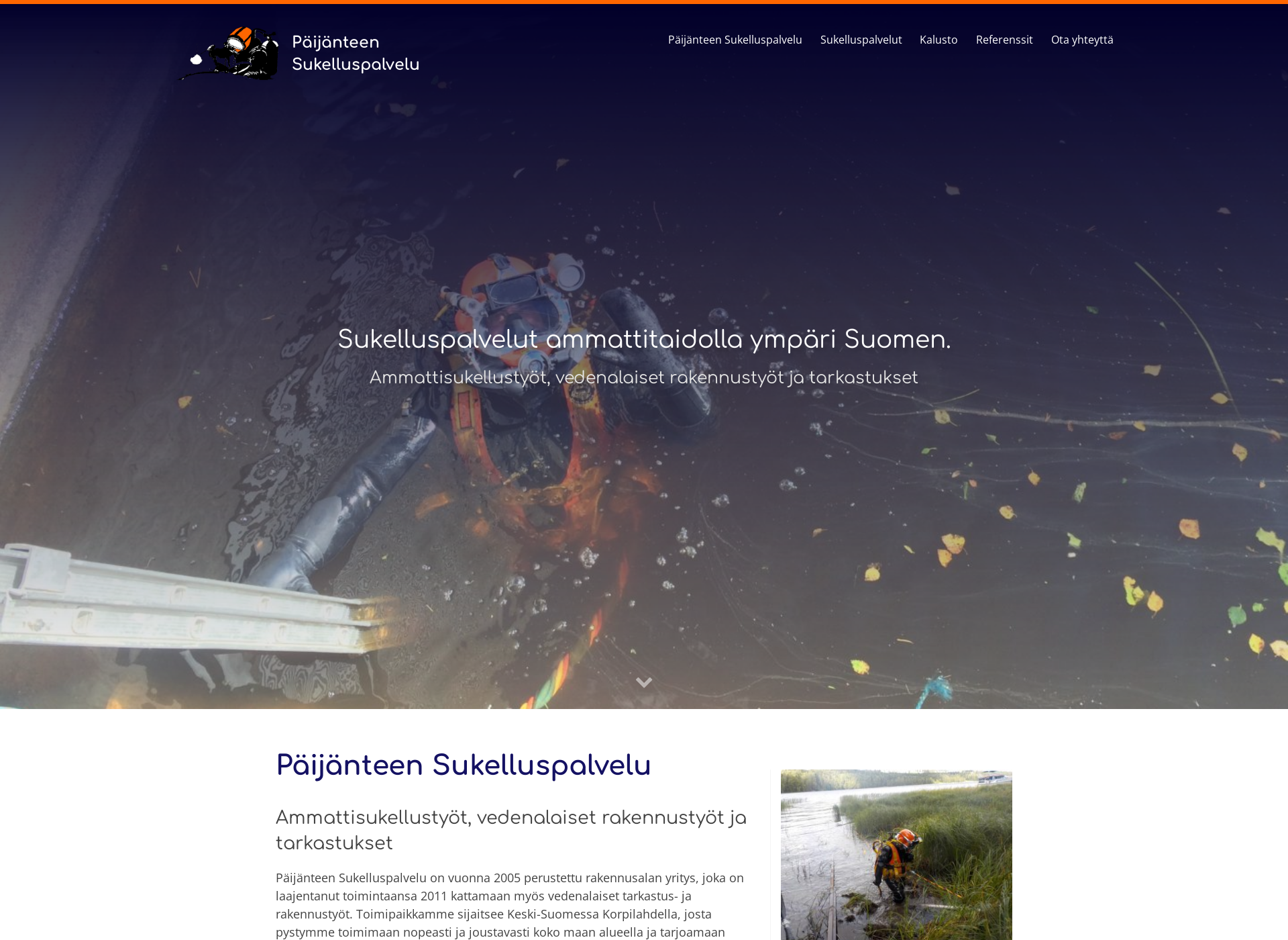 Screenshot for paijanteensukelluspalvelu.fi
