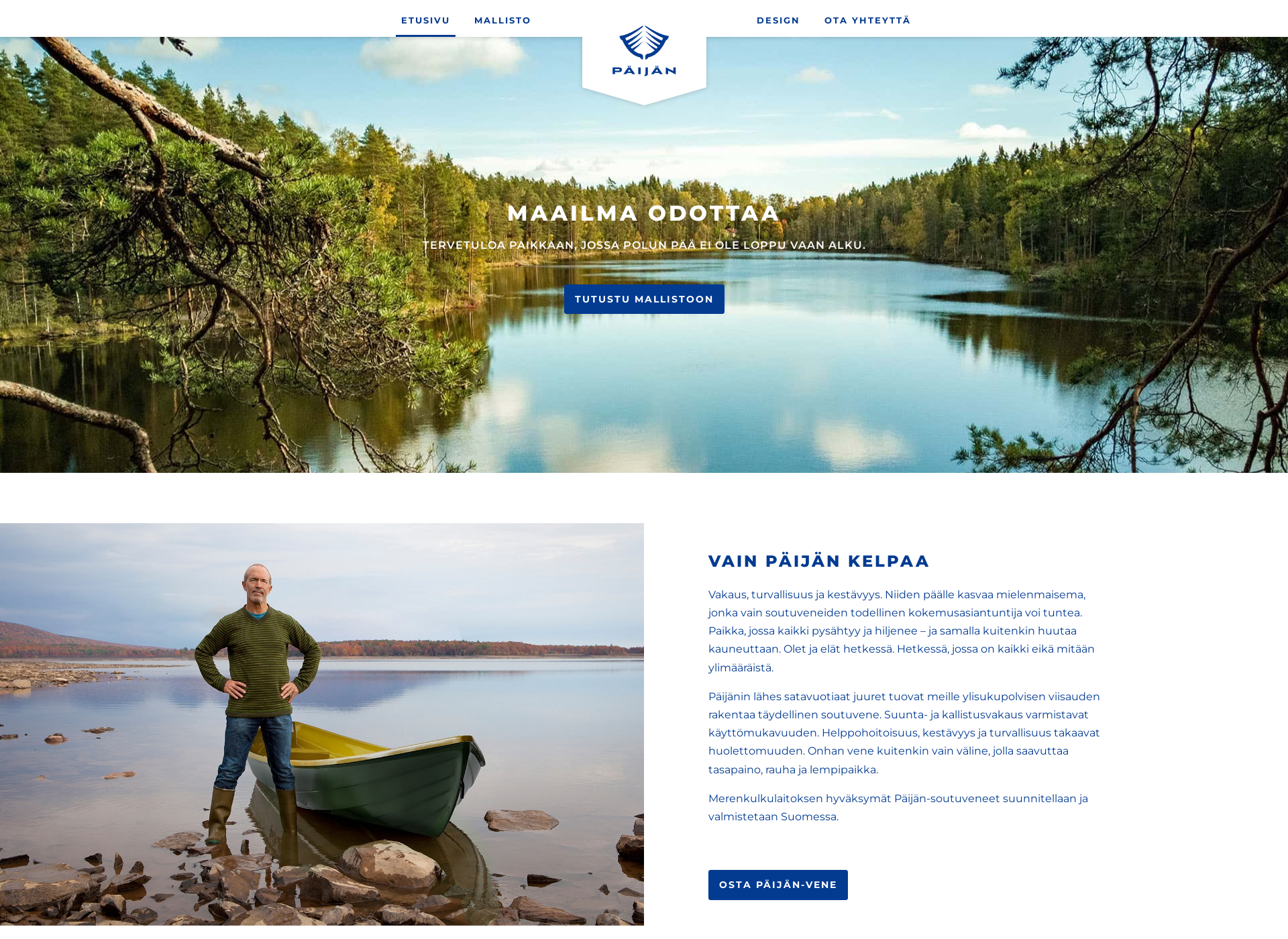 Skärmdump för paijanvene.fi