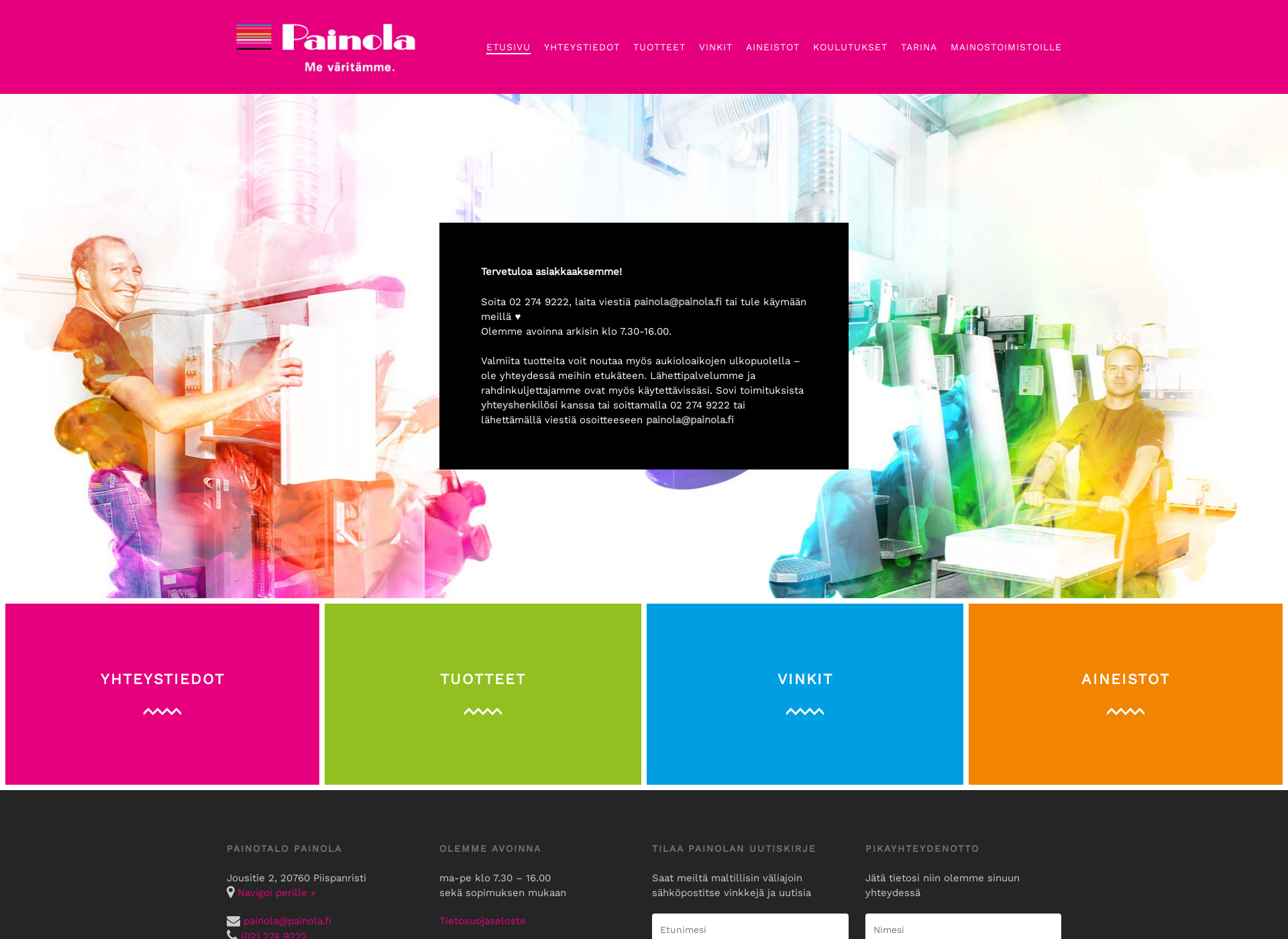 Screenshot for painola.fi