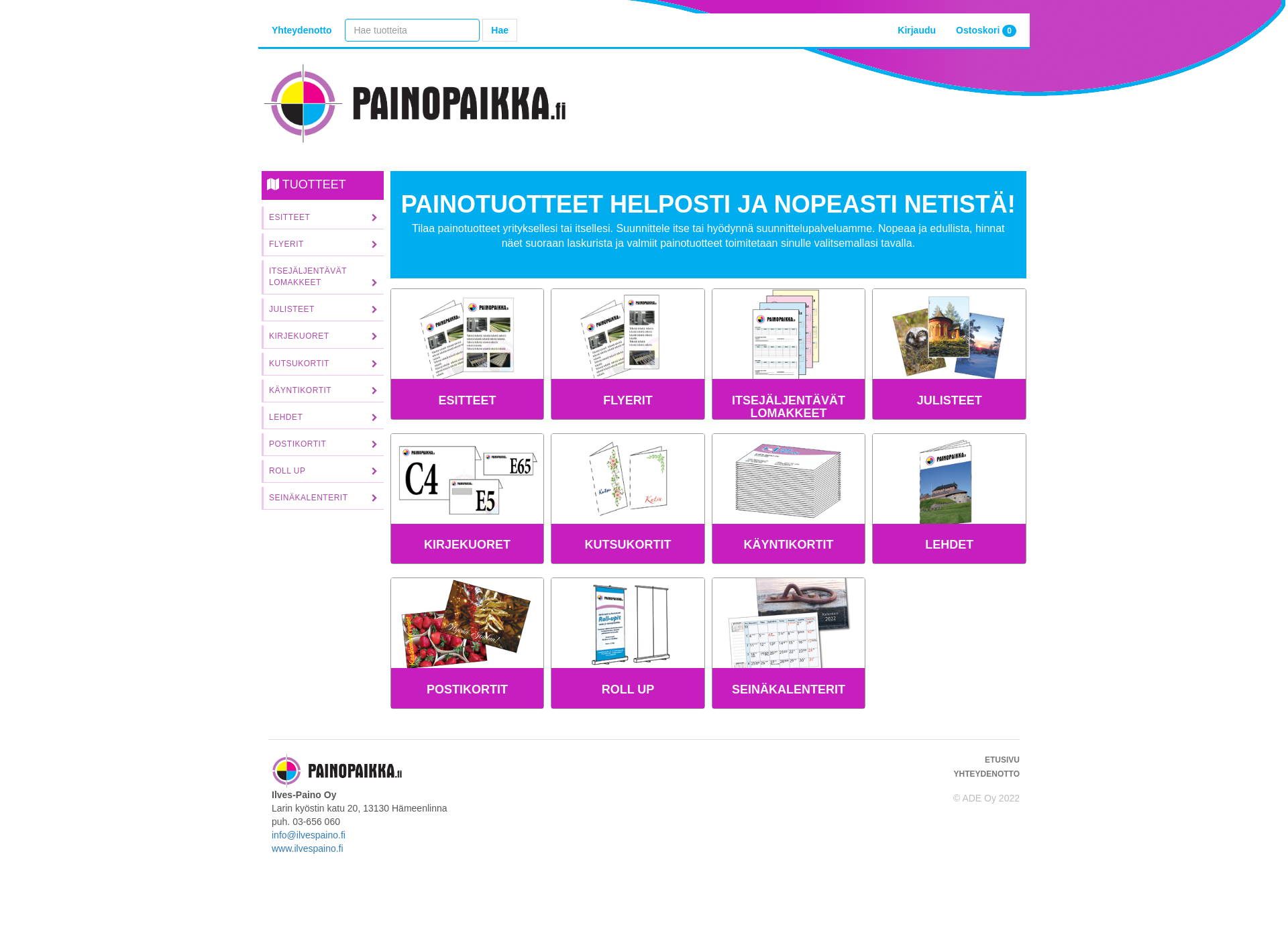 Screenshot for painopaikka.fi