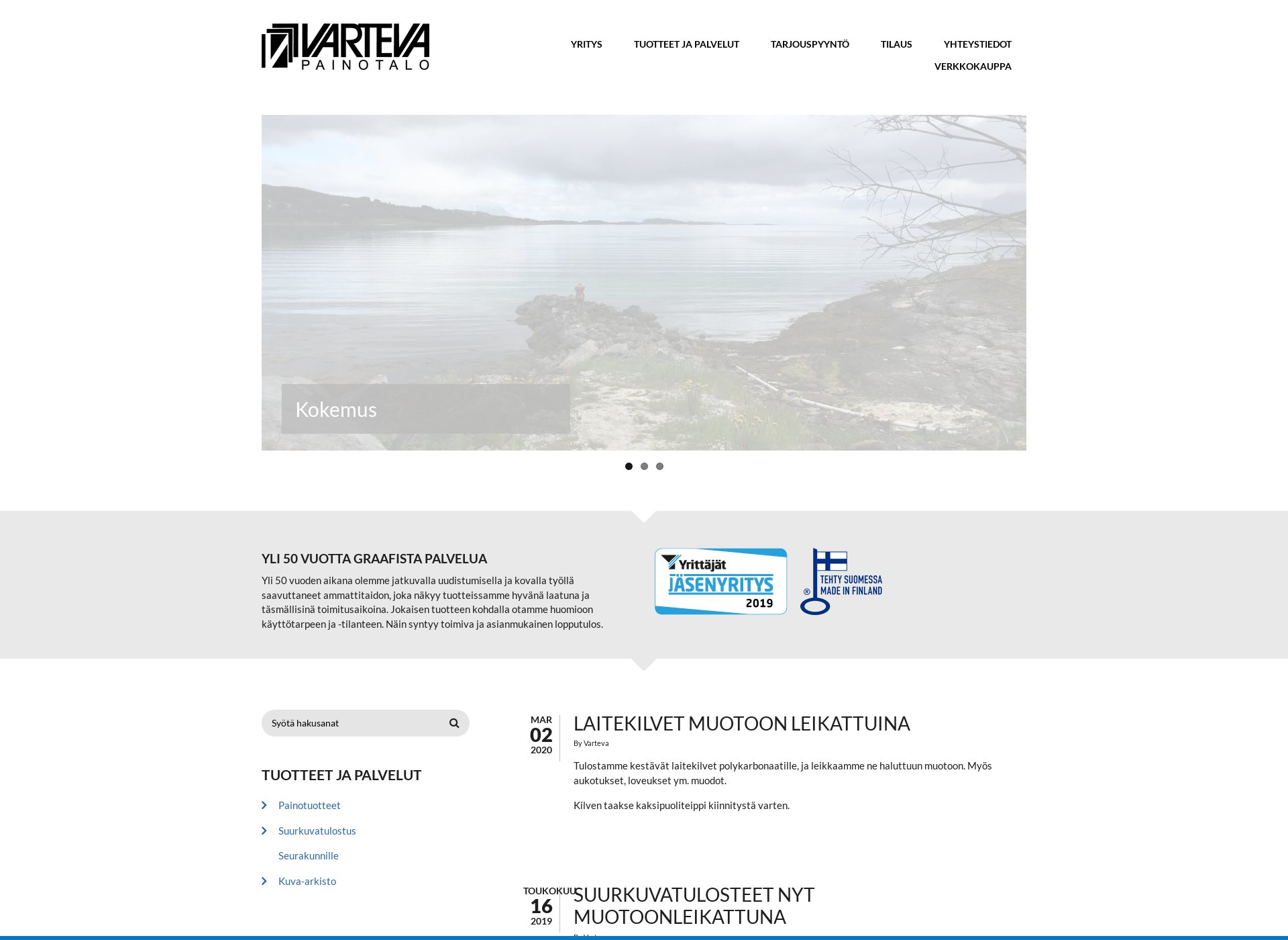 Screenshot for painotalovarteva.fi
