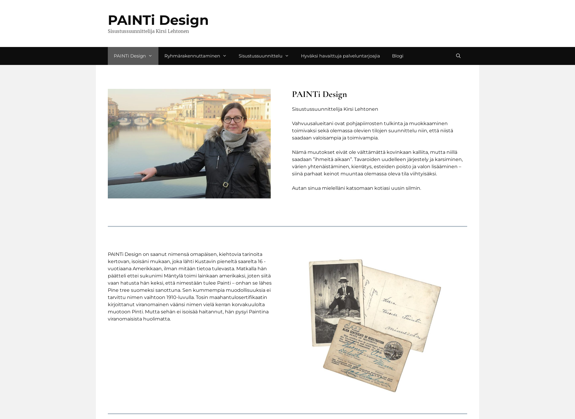 Skärmdump för paintidesign.fi