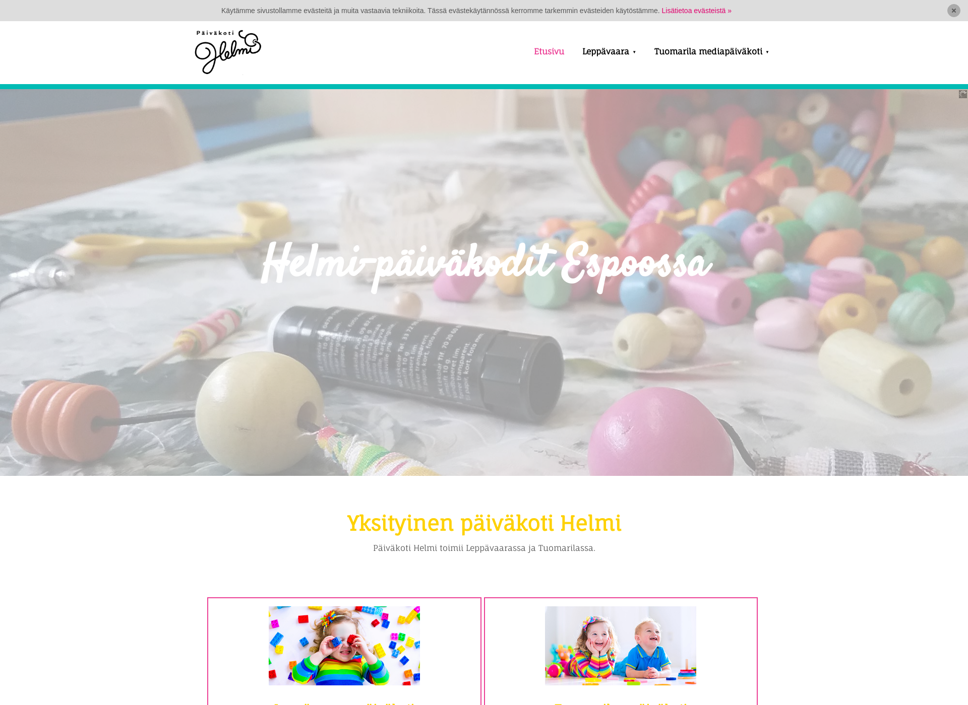 Screenshot for paivakotihelmi.fi