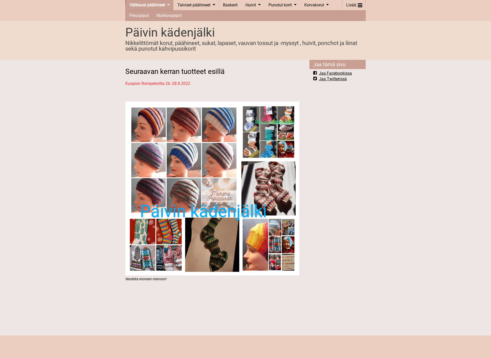 Screenshot for paivin-kadenjalki.fi