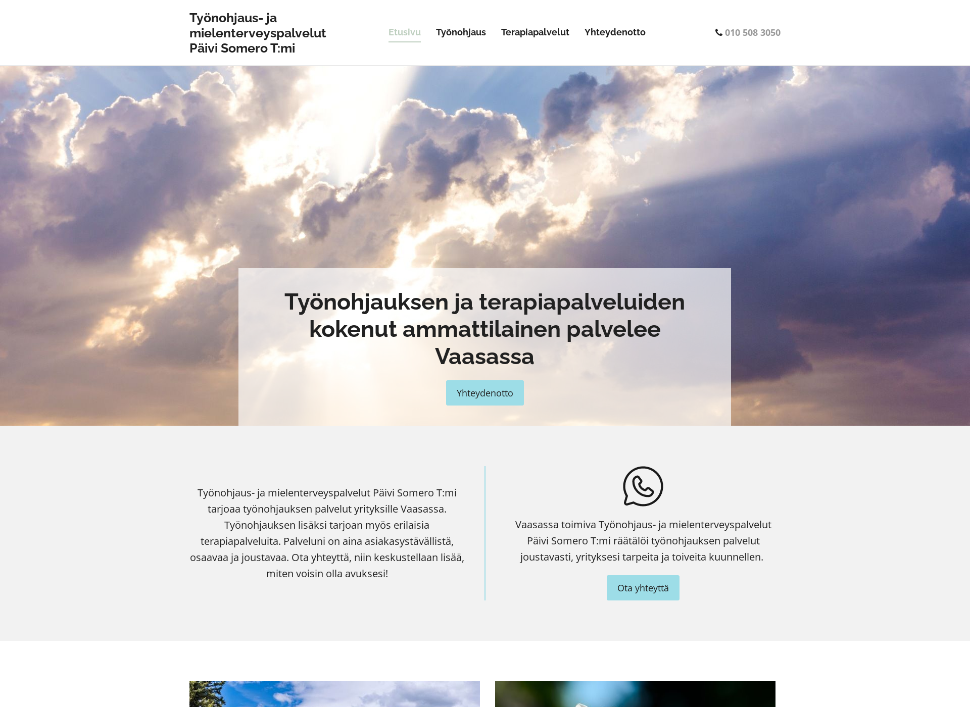 Skärmdump för paivisomero.fi