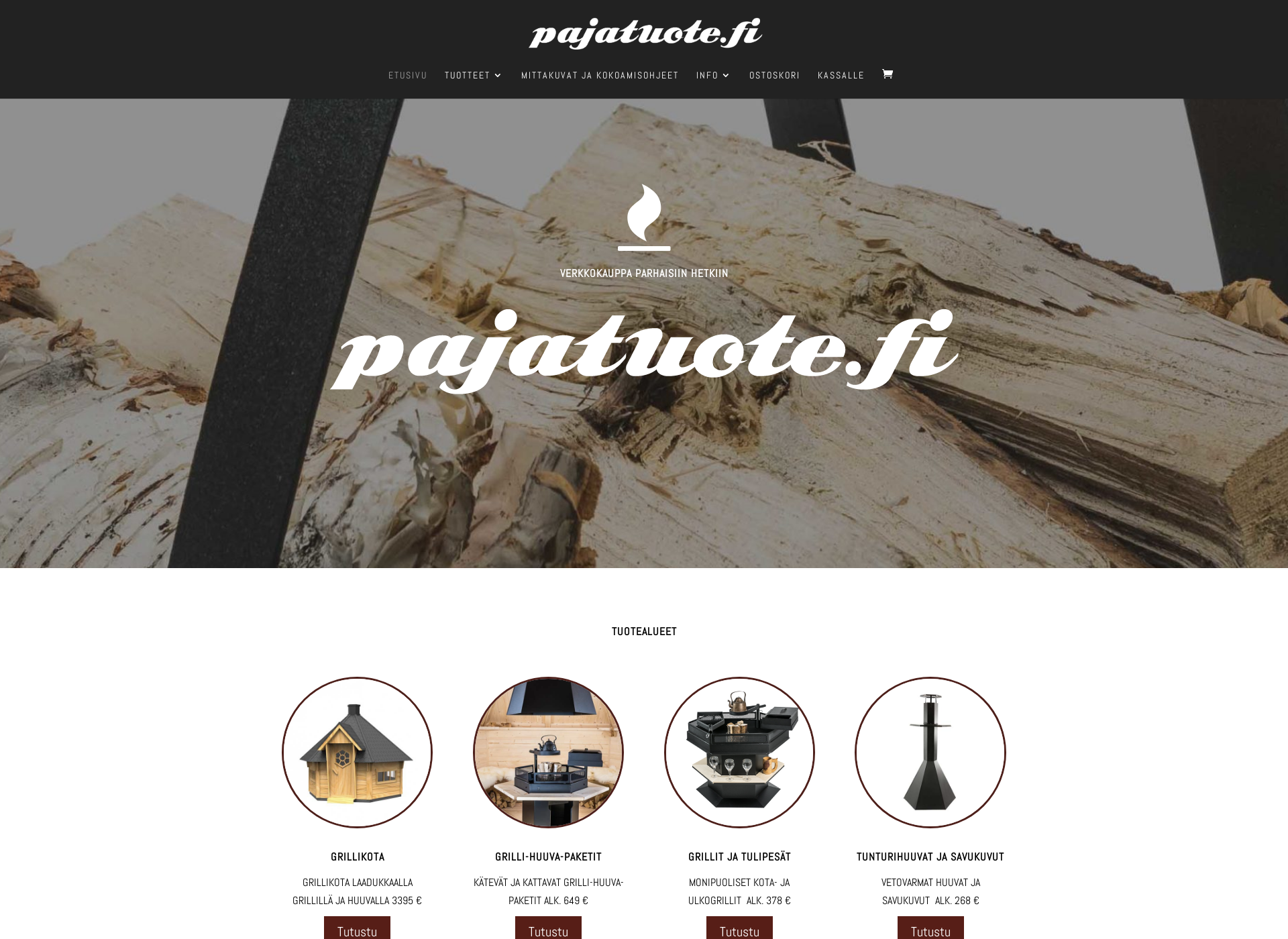 Screenshot for pajatuote.fi
