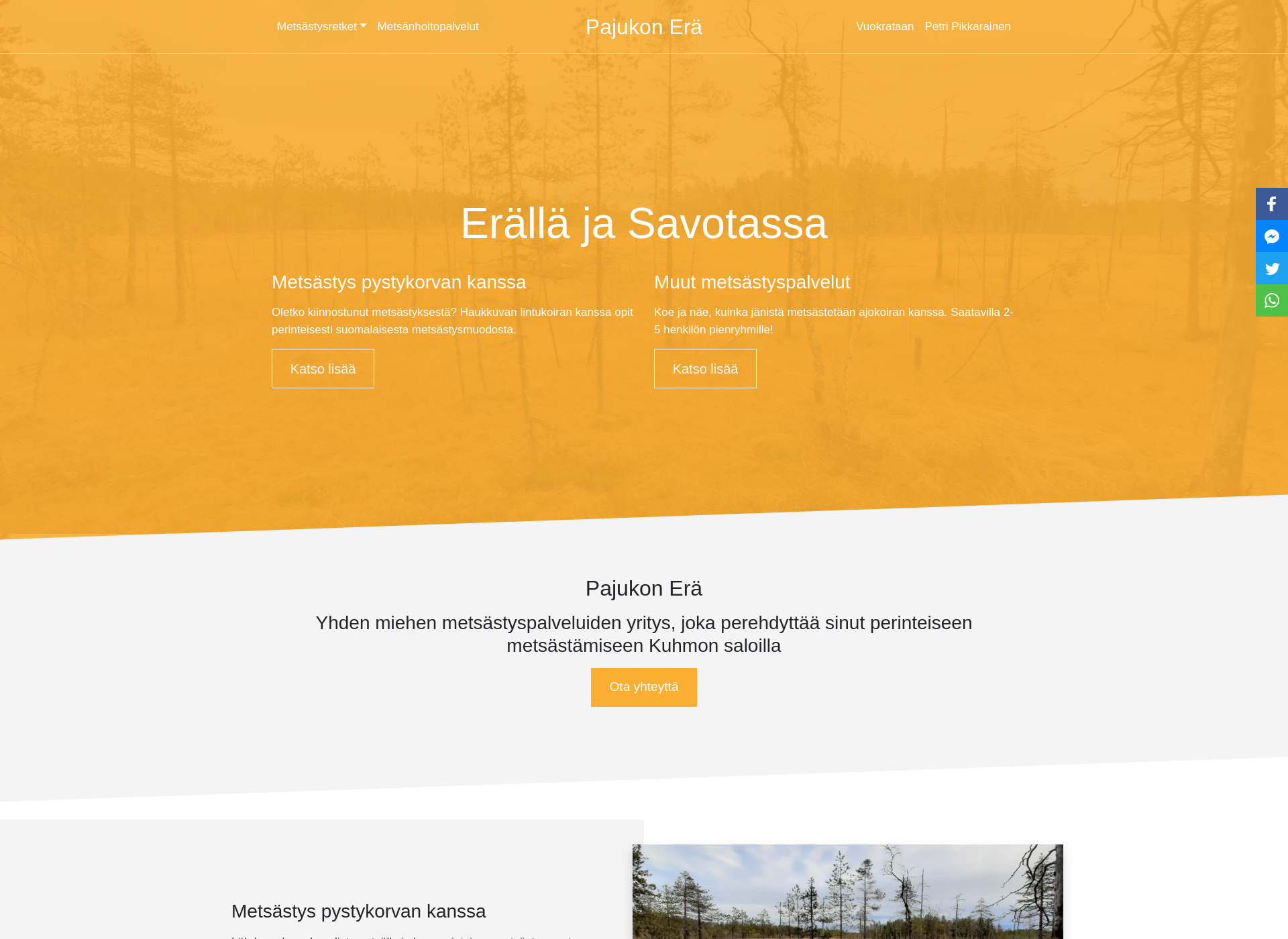 Screenshot for pajukonera.fi