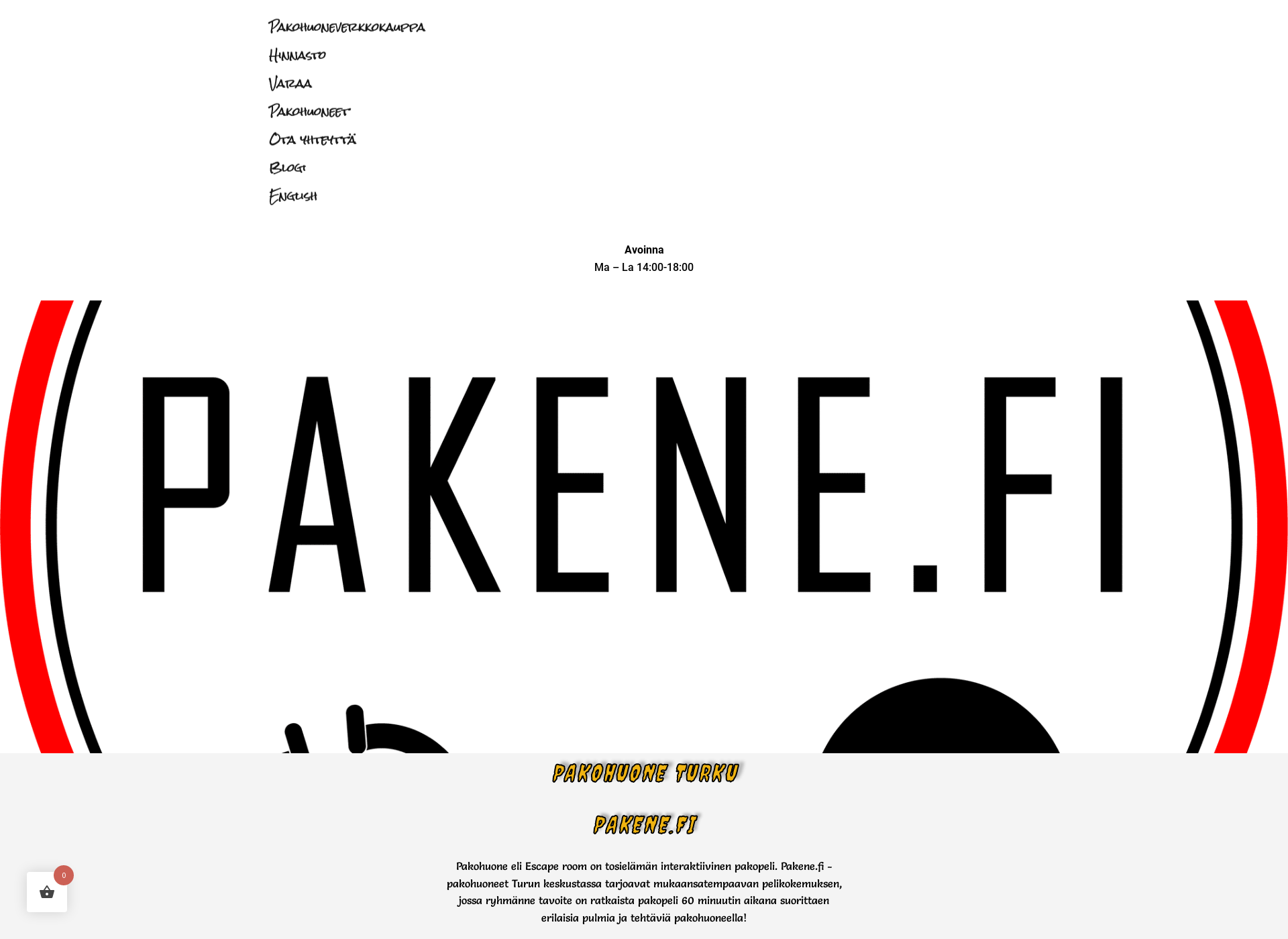 Screenshot for pakene.fi