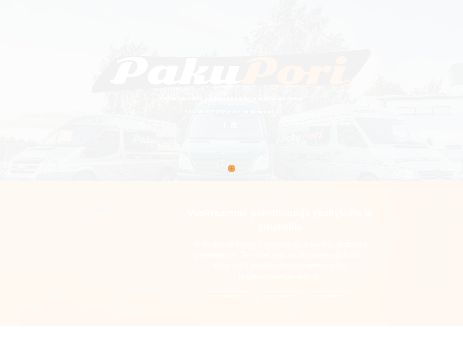 Screenshot for pakettiautovuokrauspori.fi