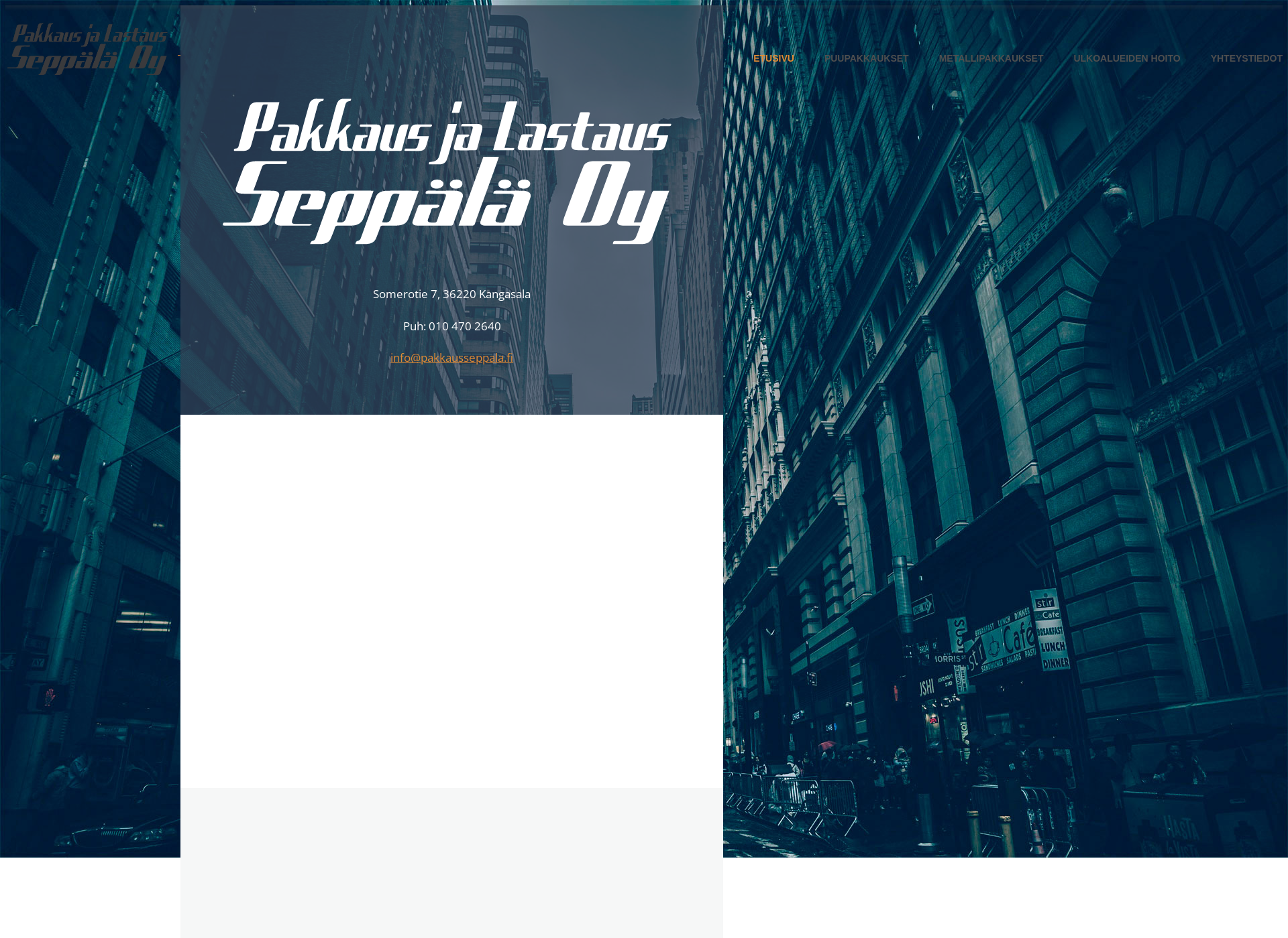 Screenshot for pakkausseppala.fi