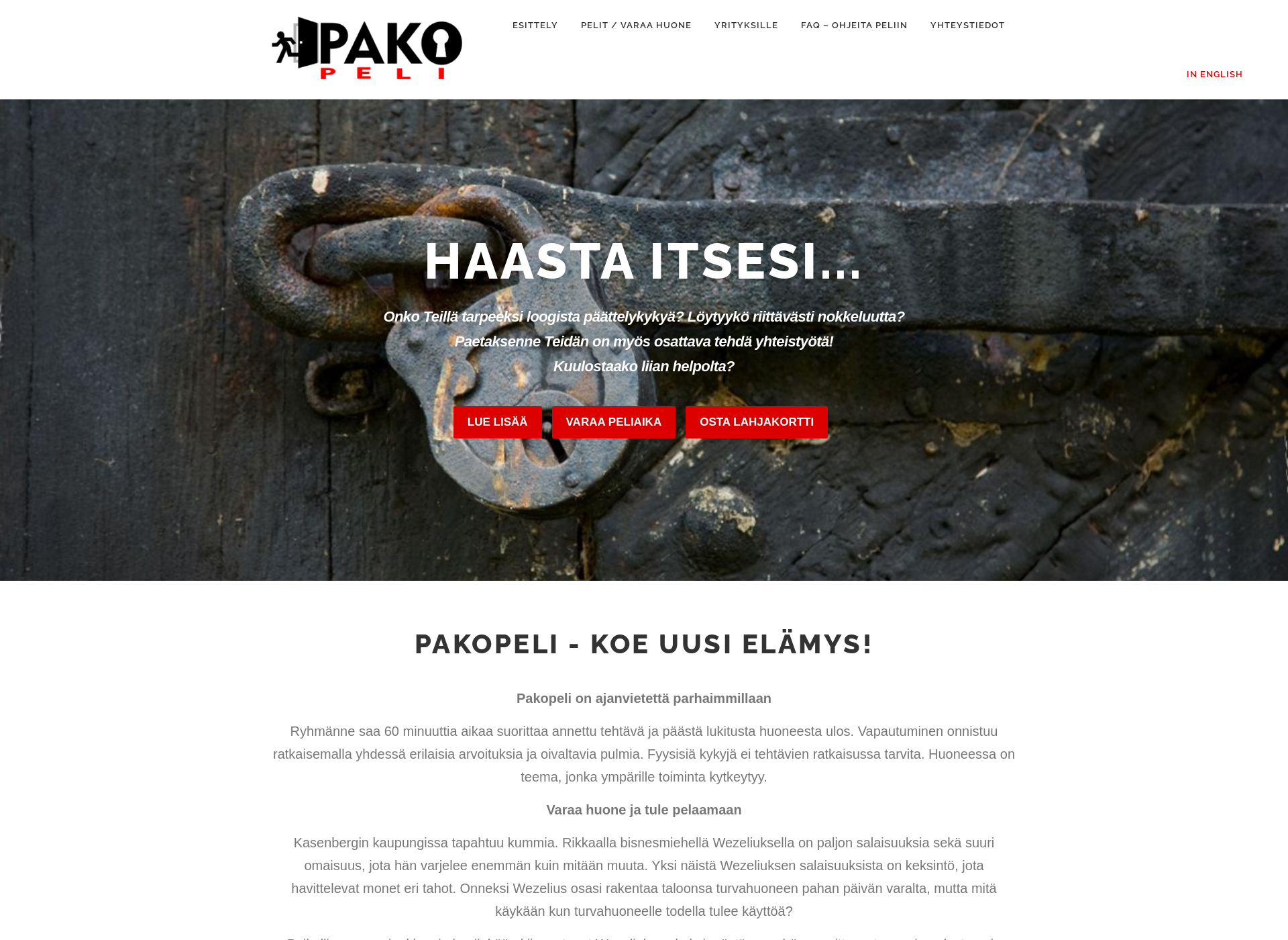 Screenshot for pakopeli.fi