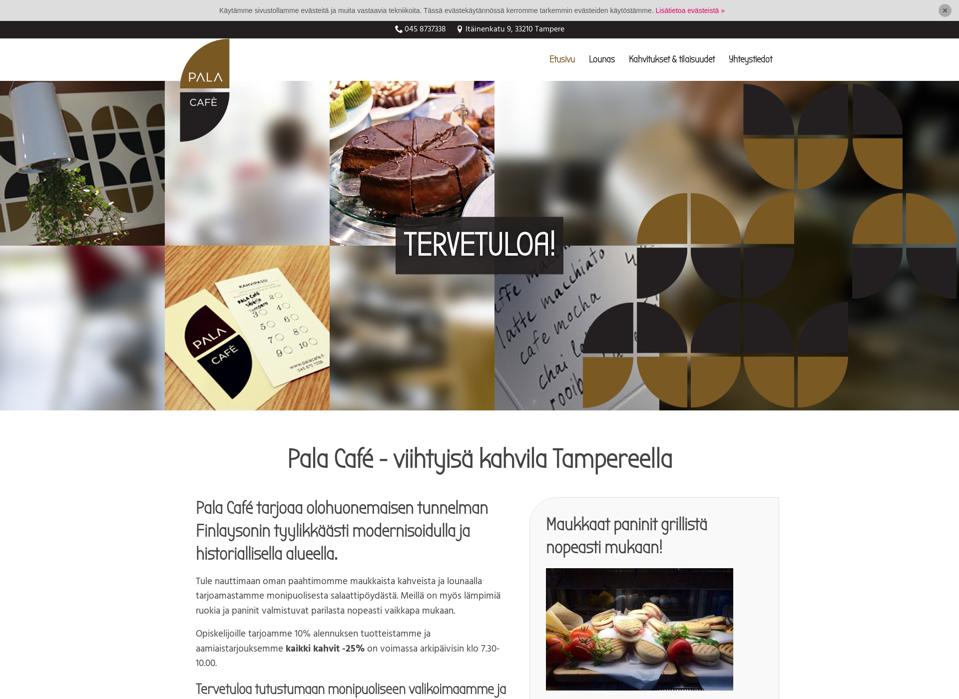 Screenshot for palacafe.fi